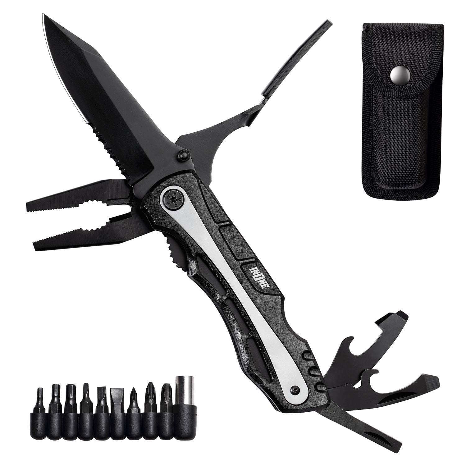 Multifunction Folding Pocket Knife with Multi Screwdriver Set Multitool for Home, Outdoor