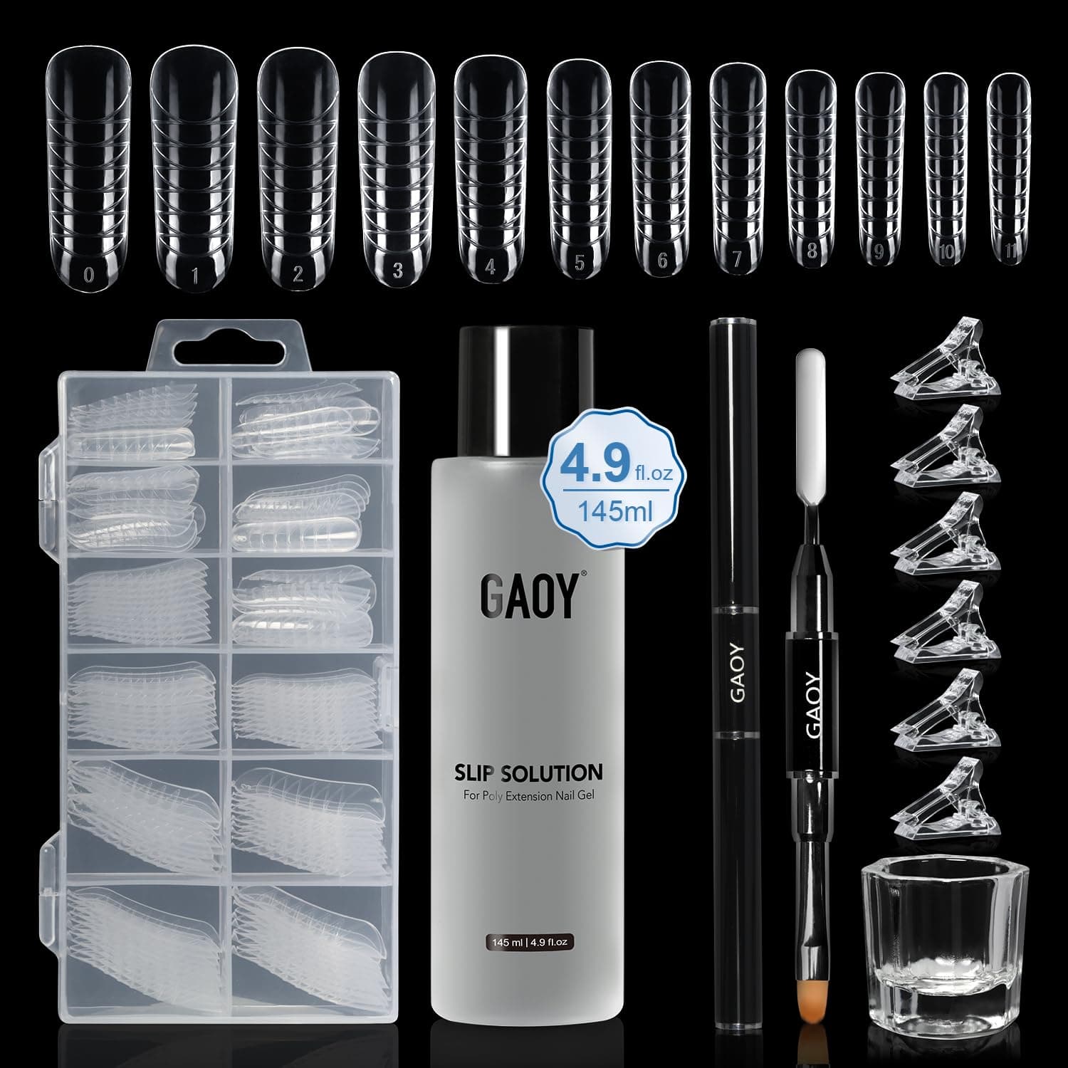 GAOY Slip Solution Kit for Poly Gel Nails