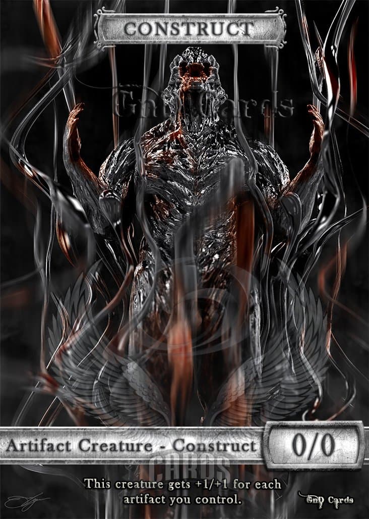 GnD Cards 3X Construct #3 Custom Altered Tokens
