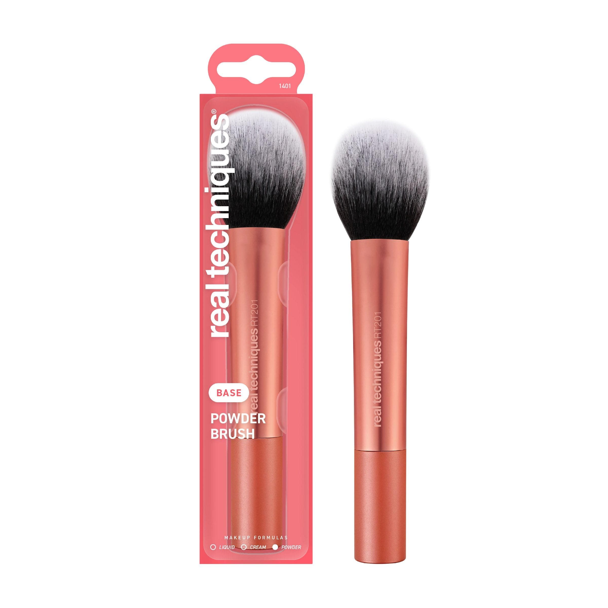 Ultra Plush Face Brush, large, soft, fluffy makeup tool for powder, bronzer, or blush, vegan, cruelty-free, synthetic bristles, professional quality, 1 count