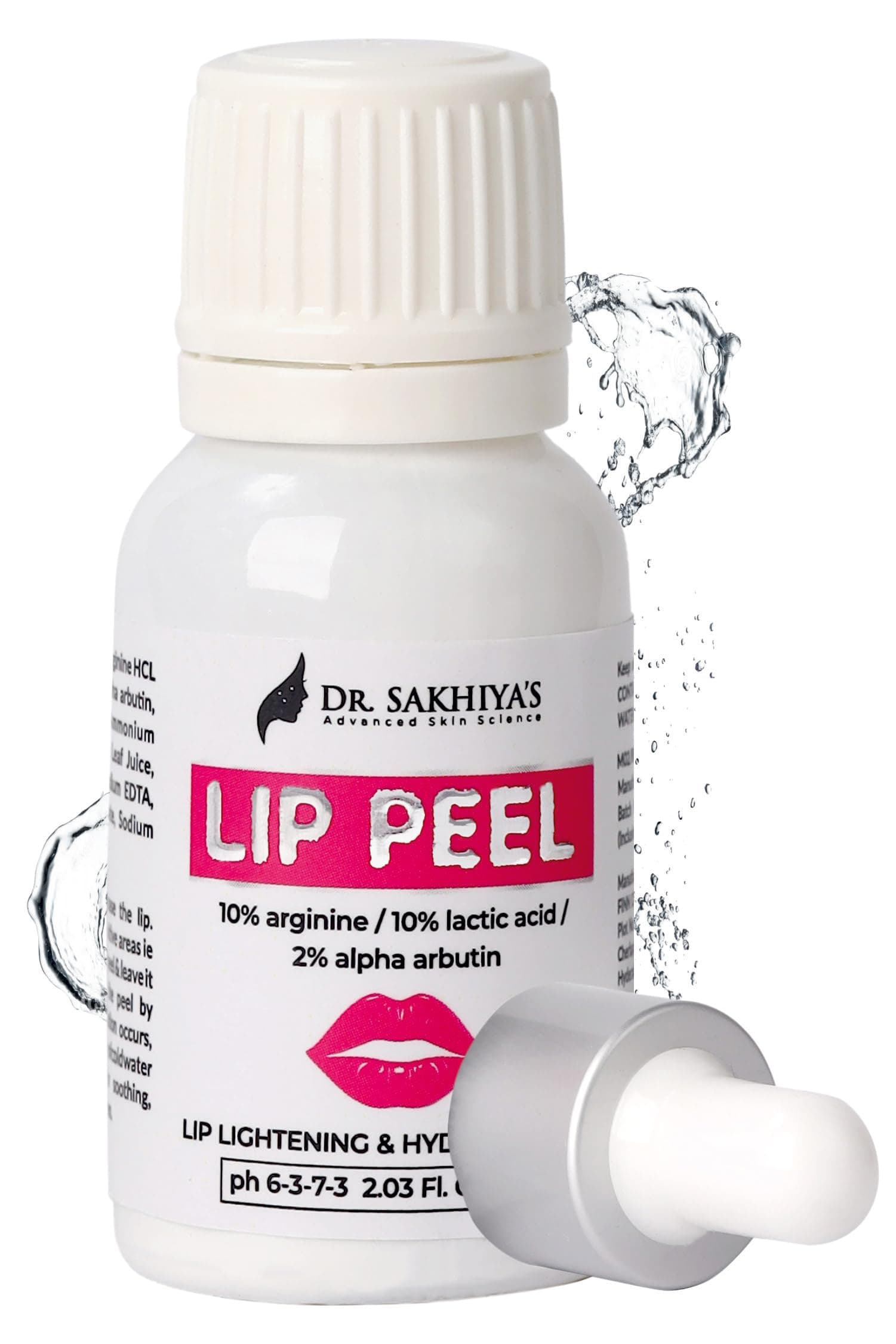 Lip Peel Solution For Dark | Heals & Hydrates Chapped Lips 10% Arginine Lactic Acid With 2% Alpha Arbutin Pigmented (10Ml - Pack Of 1)