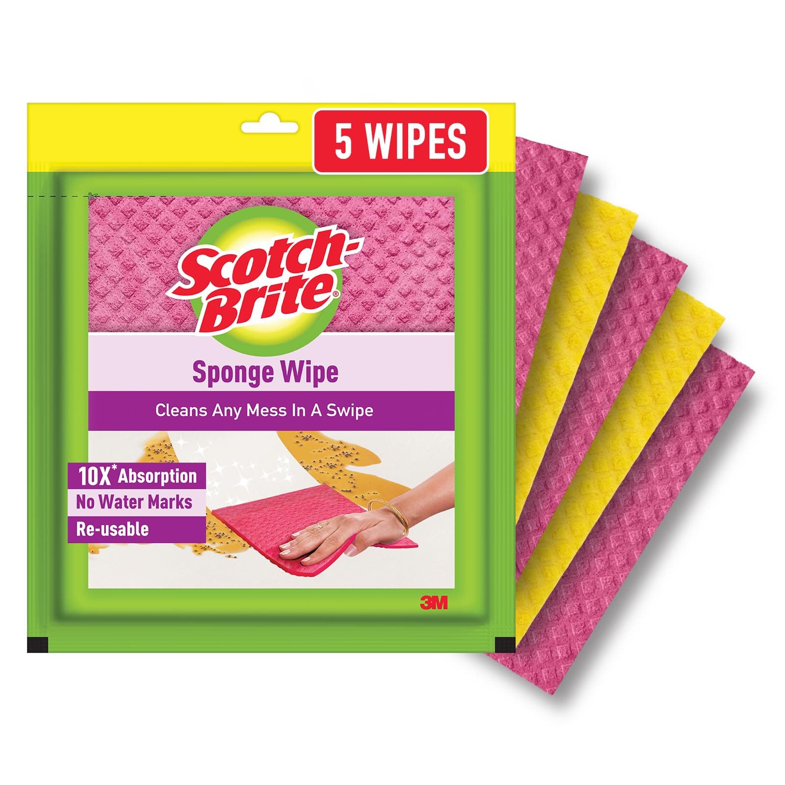 Scotchbrite Sponge Wipe 5 Pcs