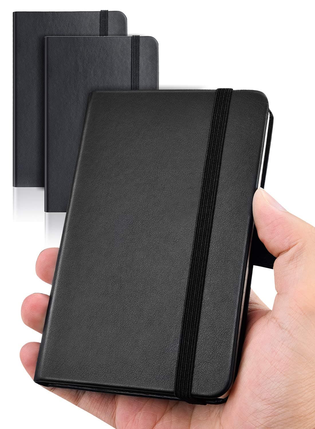 - AISBUGUR Pocket Notebook, Small Notebook, 2-Pack Total 320 Pages,3.7" x 5.7" Pocket Notebook (2 Pack, Black1)