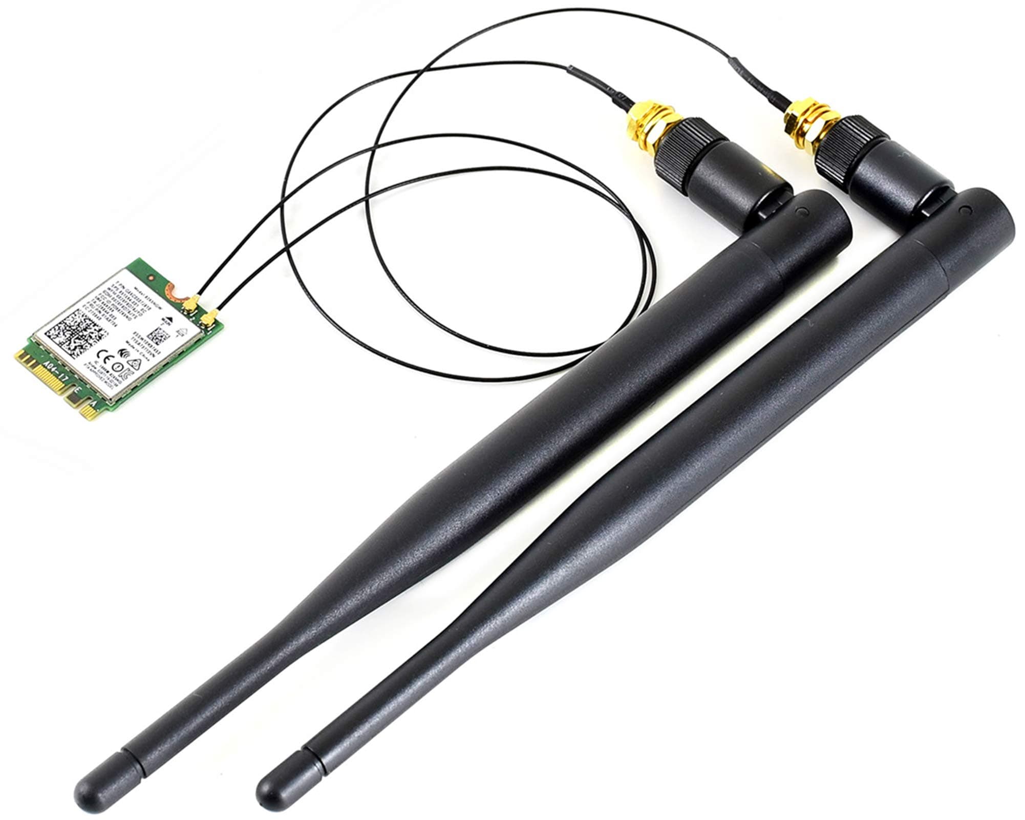 Waveshare Wireless-AC8265 Dual Mode AC8265 Wireless NIC Module for Jetson Nano Developer Kit B01/A02, Support 2.4GHz/5GHz 300Mbps/867Mbps Dual Band WiFi and Bluetooth 4.2