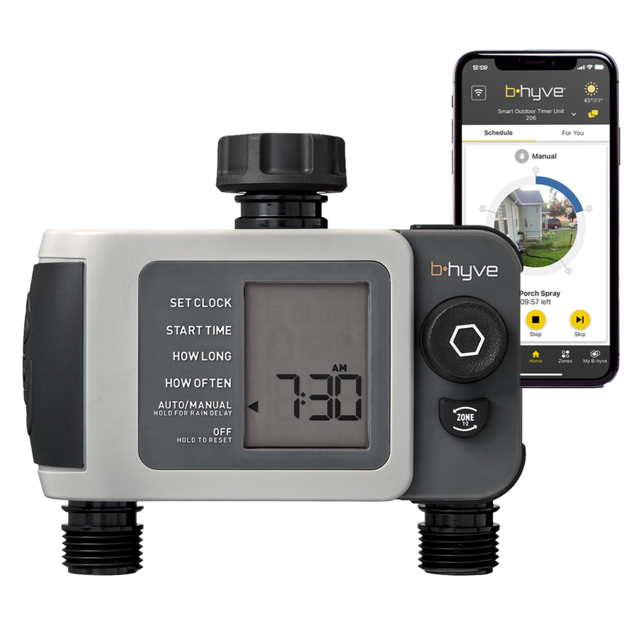 Sprinkler, Gray, Add-on 2 Outlet Timer