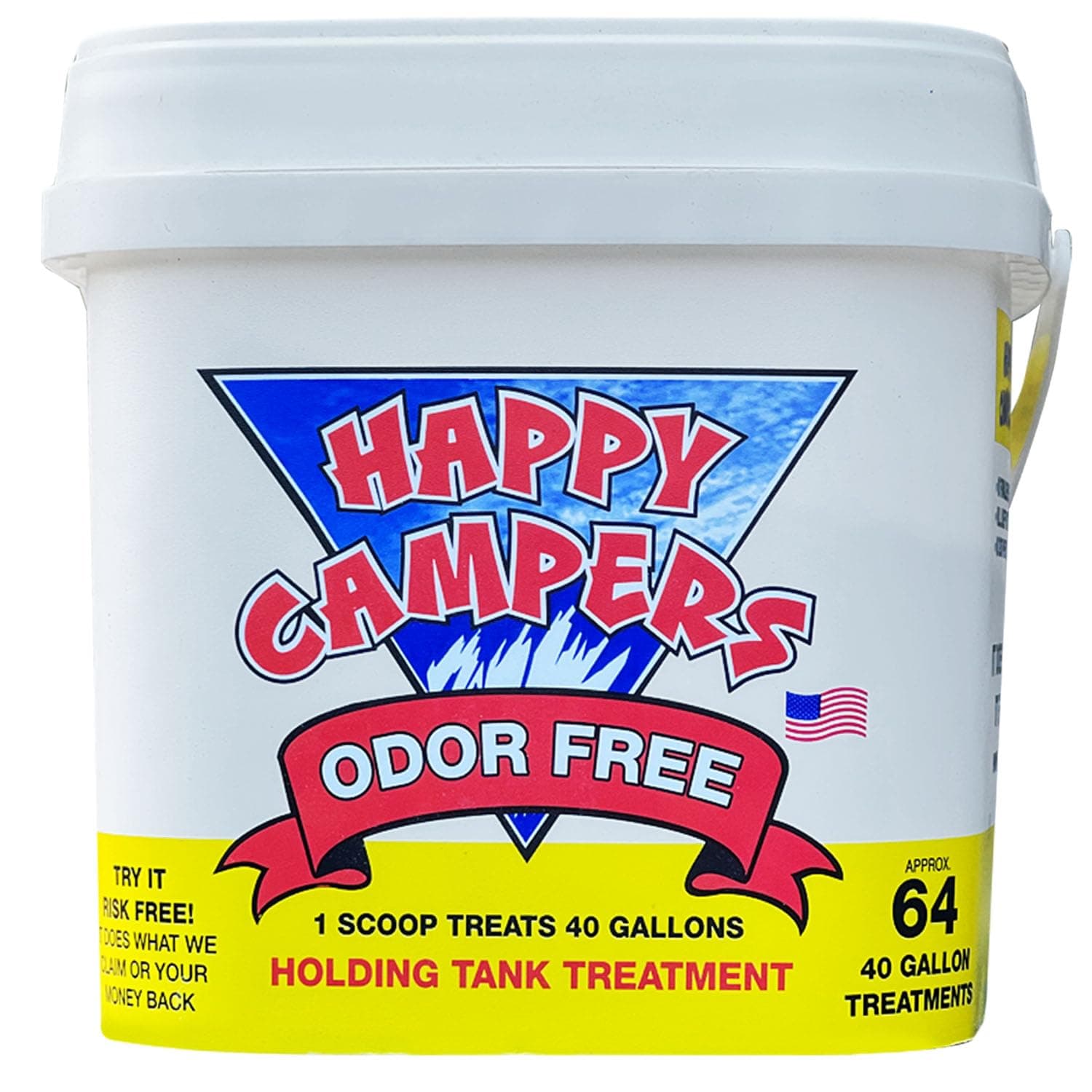 HAPPY CAMPERS Organic RV Holding Tank Treatment - 64 Treatments