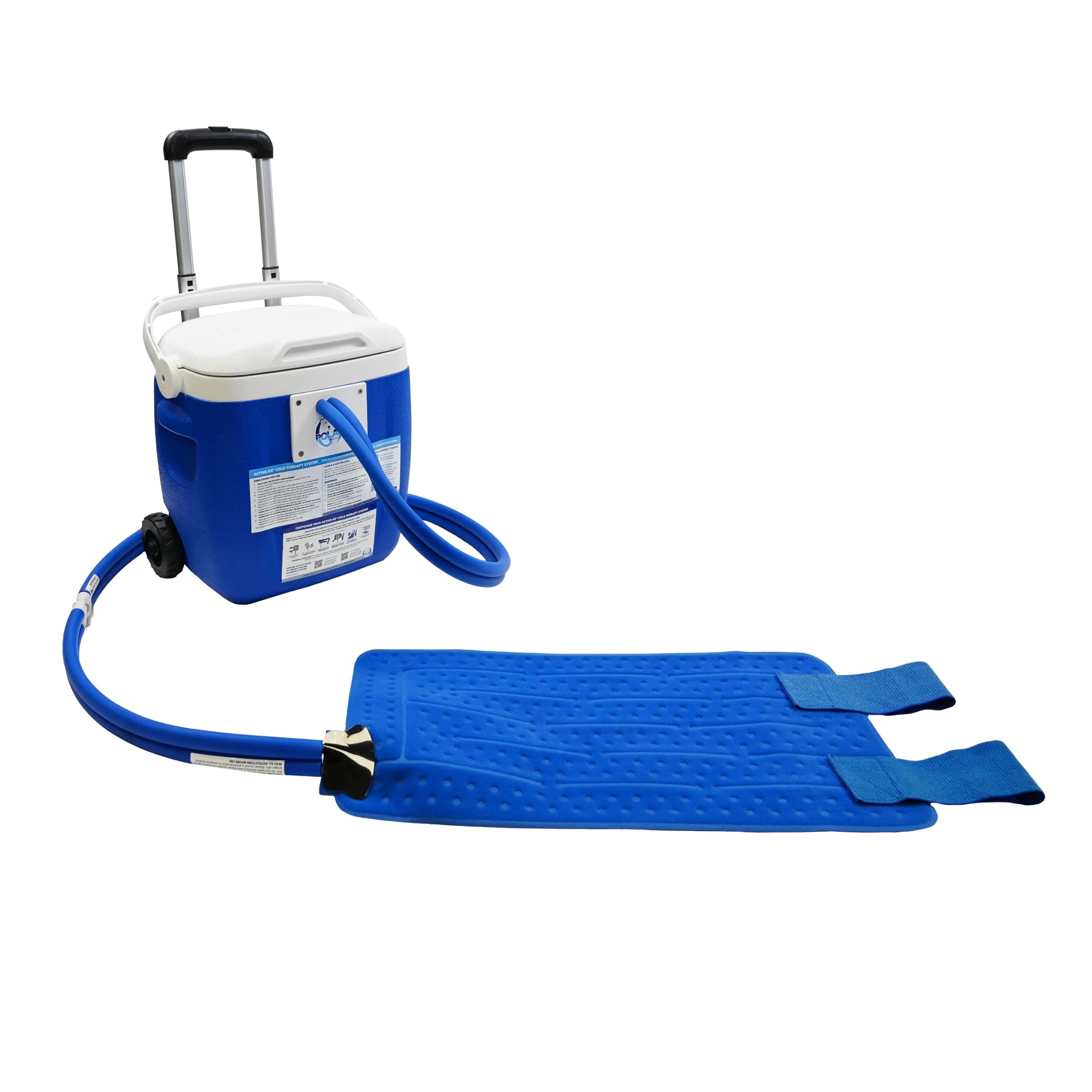 Polar Products Active Ice® 3.0 Large Universal Rectangular Pad Cold Therapy System with Programmable Digital Timer,16 Quart Cooler, Quiet Pump, Strong Cryotherapy Pain Relief Treatment
