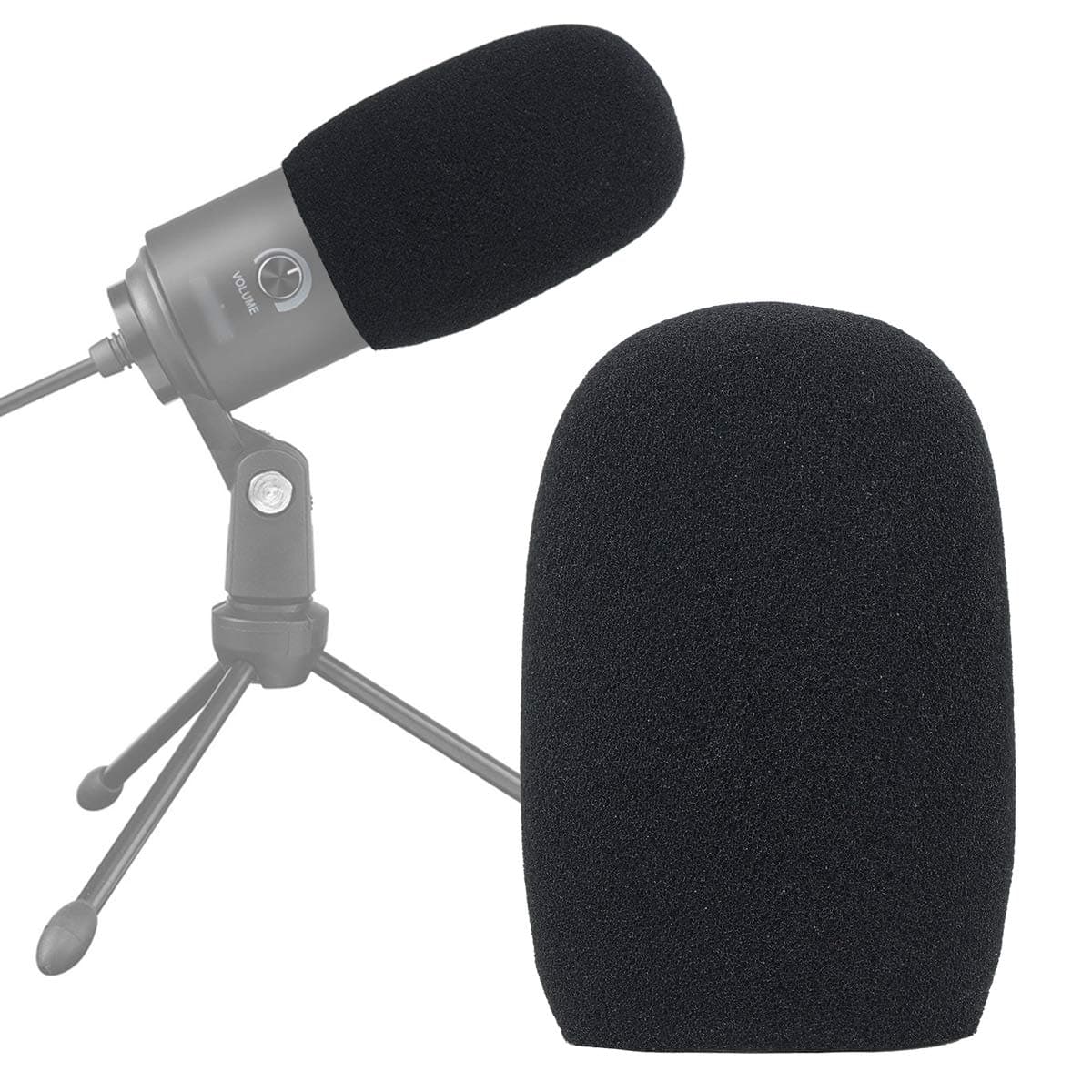 K669 Foam Mic Windscreen, Pop Filter Wind Cover Compatible with Fifine USB Condenser Recording Microphone K669, T669, K669B by