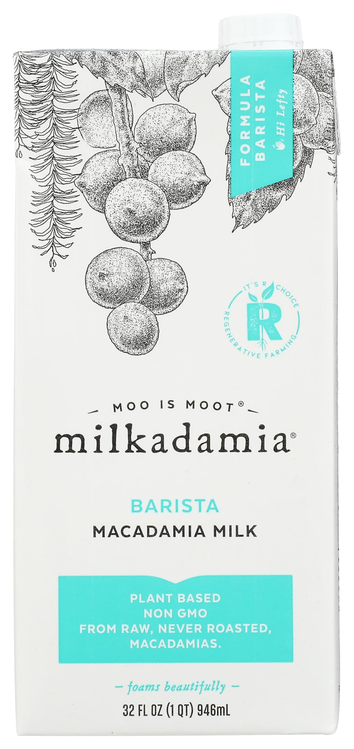 Milkadamia, Macadamia Milk Latte Da, 32 Fl Oz
