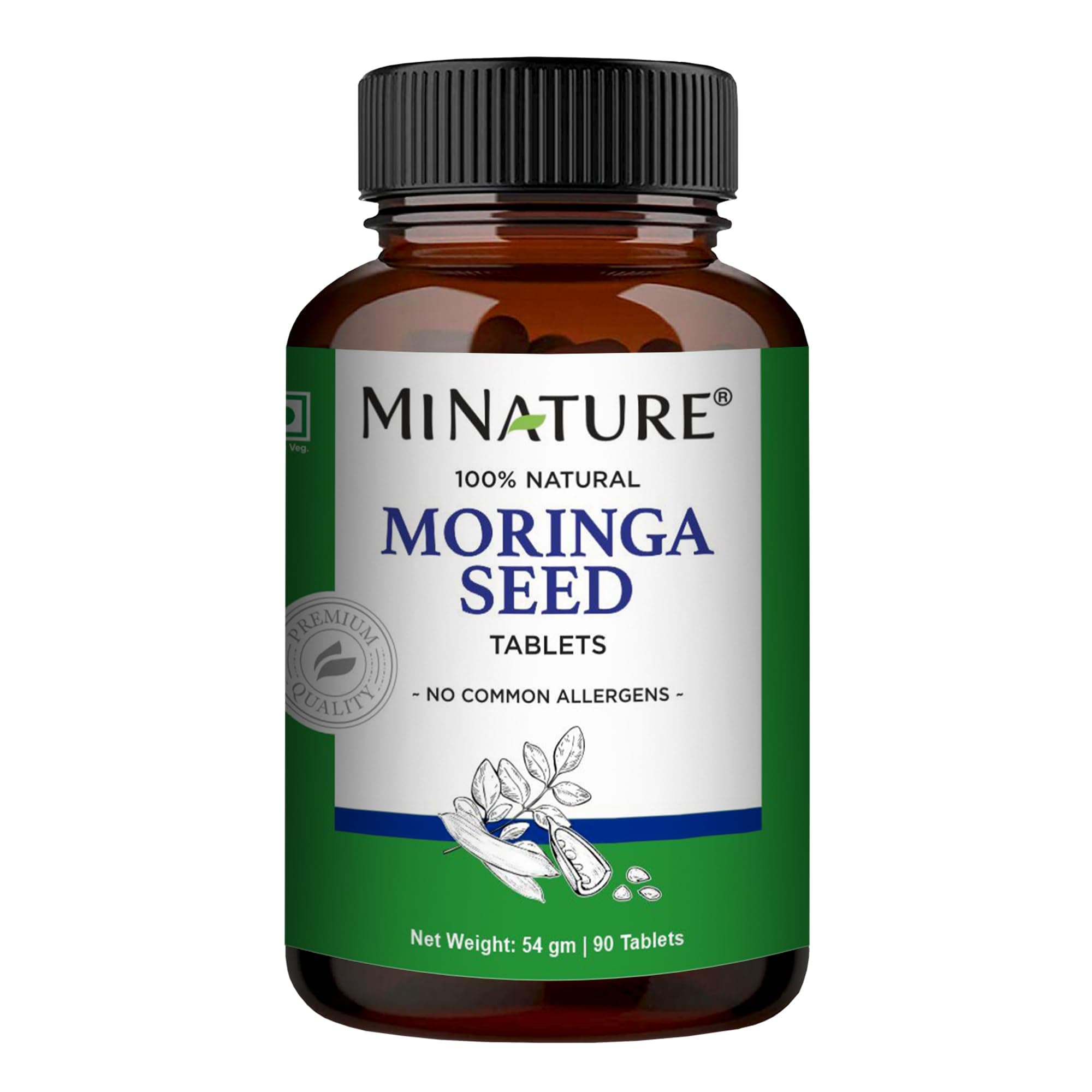 mi nature Moringa Seed Supplement Tablets (Moringa oleifera)| Pure & natural ...