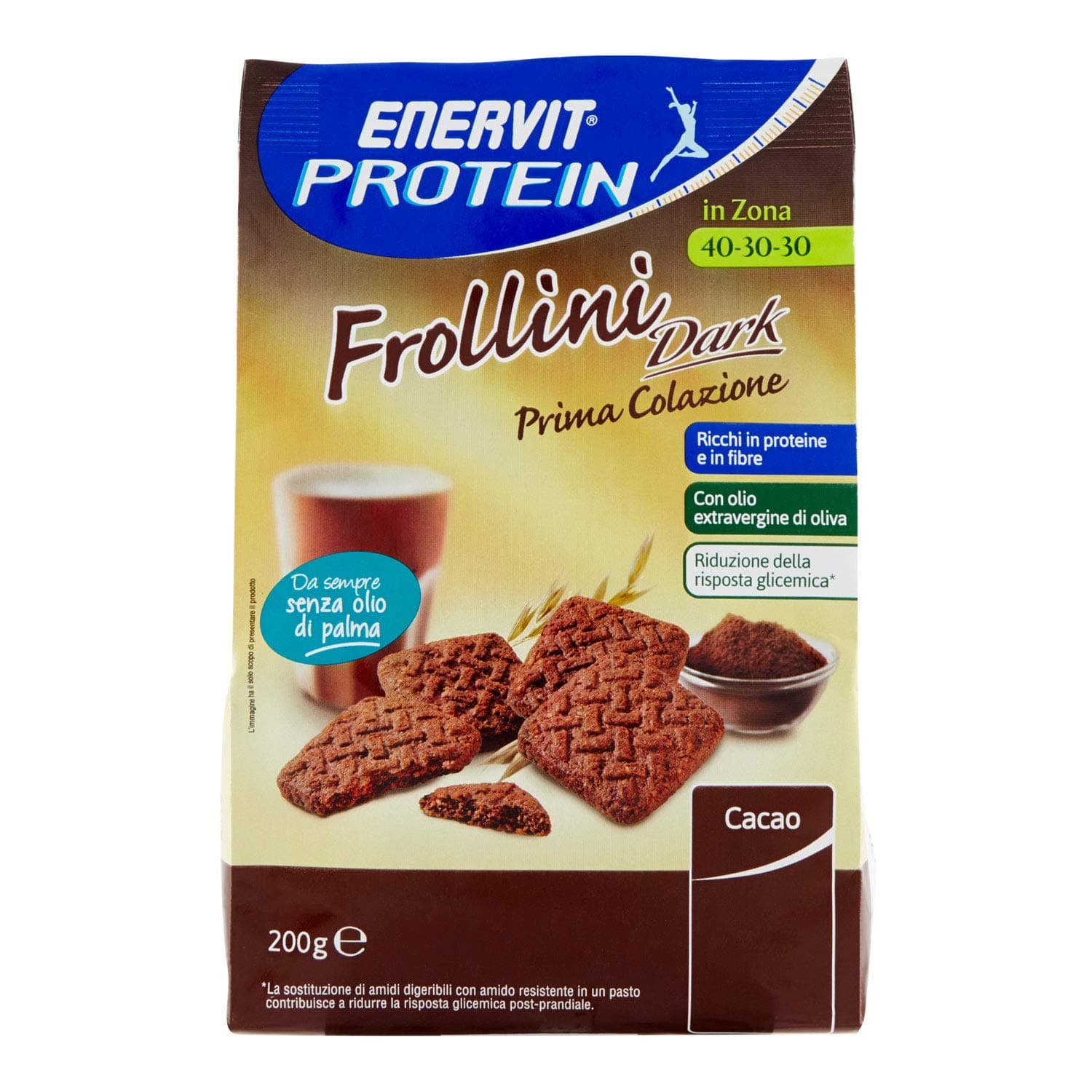 Enervit Protein Biscuits 200g Dark