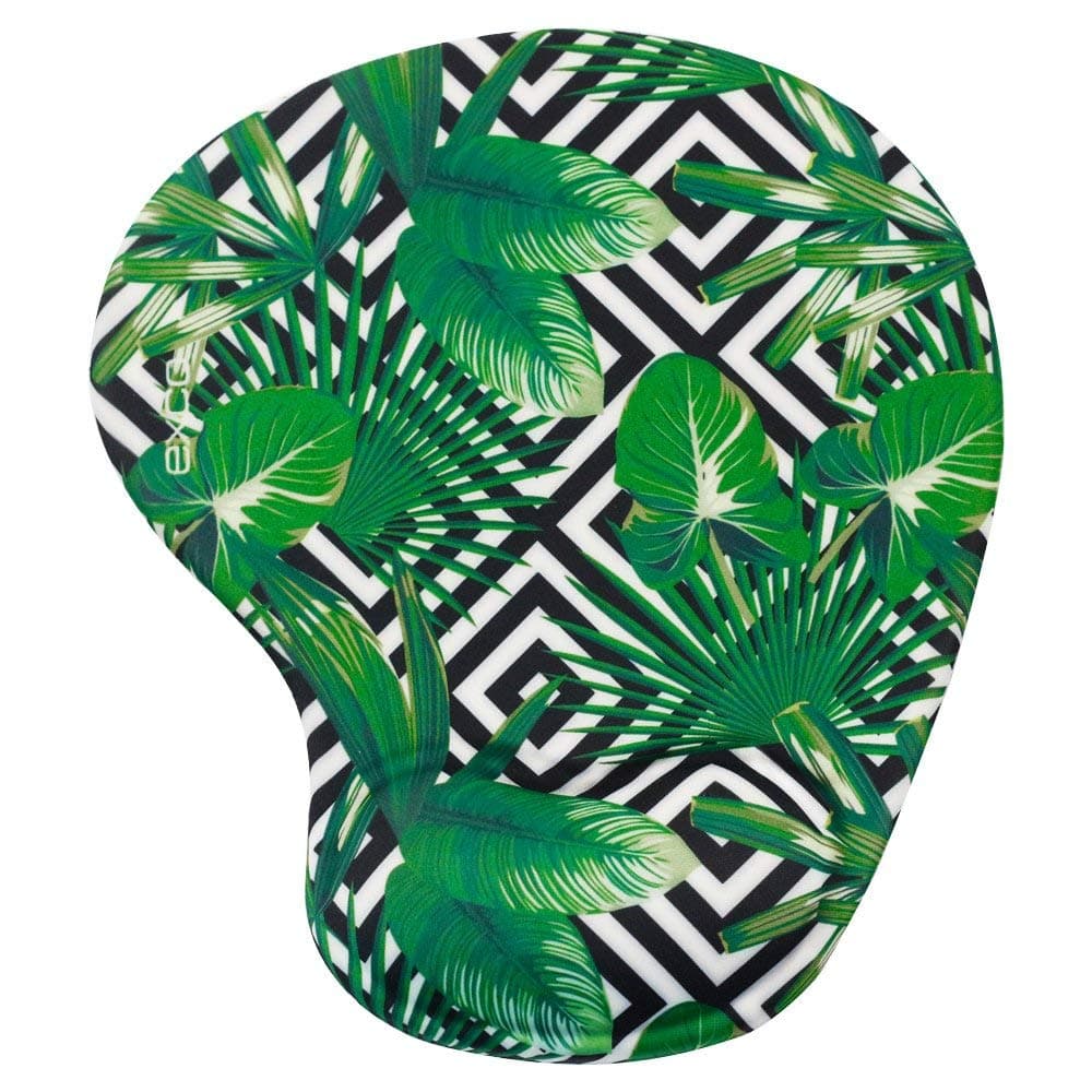 Green 3D Gel Mousepad with Wrist Support, Computer Mouse Pad Wrist Rest Ergonomic Mouse Pad Wrist Rest, Super Non-Slip PU Base