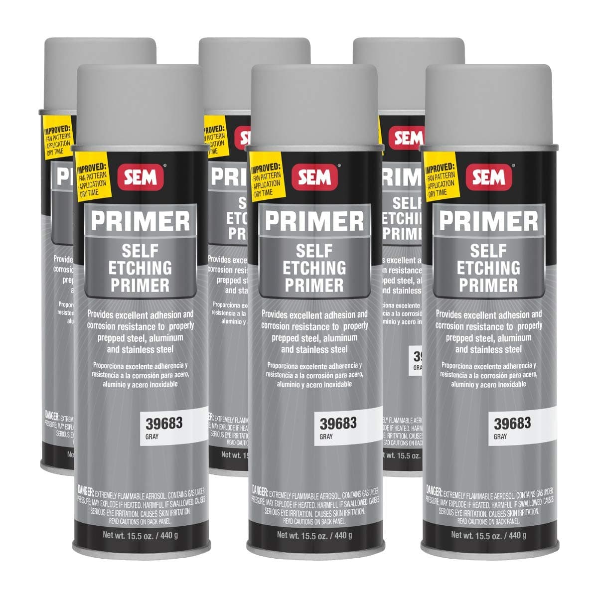 Self Etching Primer Gray 15.5 oz. (6/Pack)