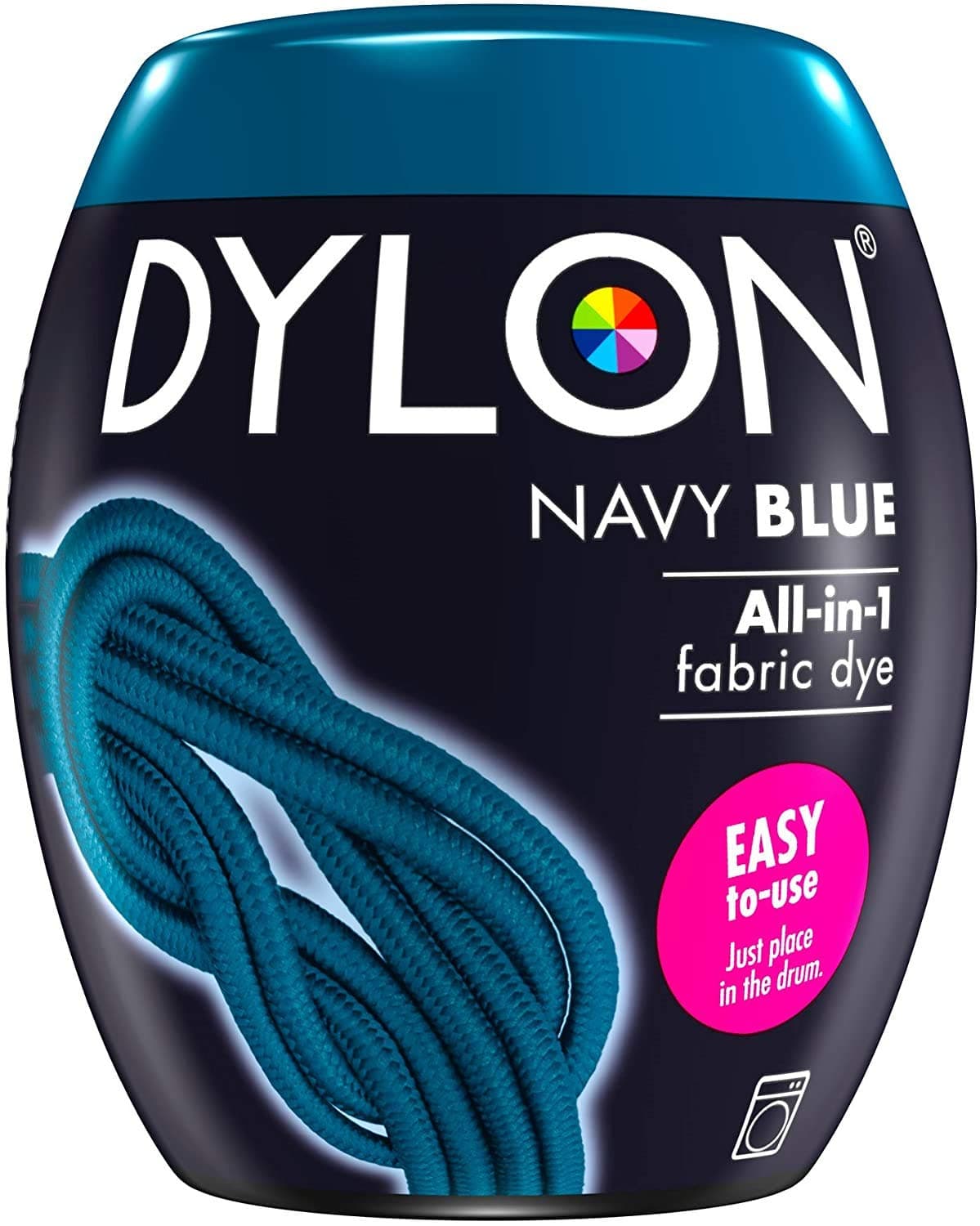 3 X Dylon Machine Dye, Powder, Navy Blue Pod