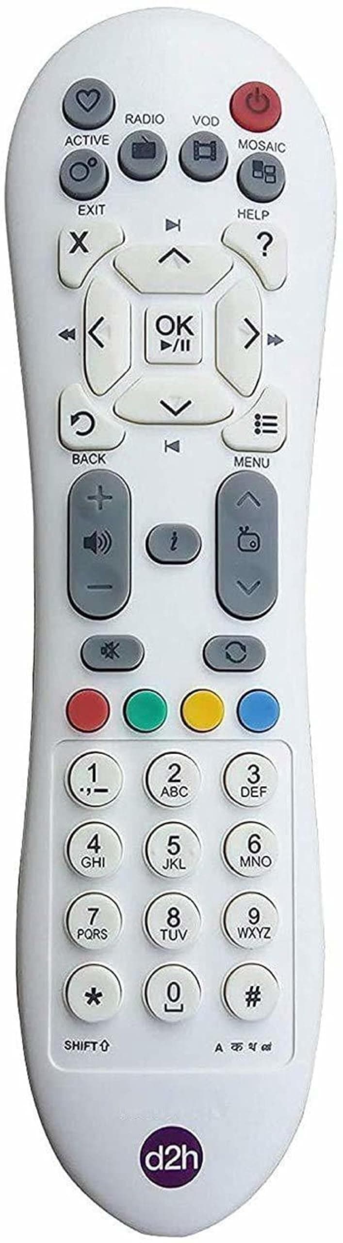Femmelure DTH Remote Control Compatible for Videocon D2H Set Top Box Remote D...