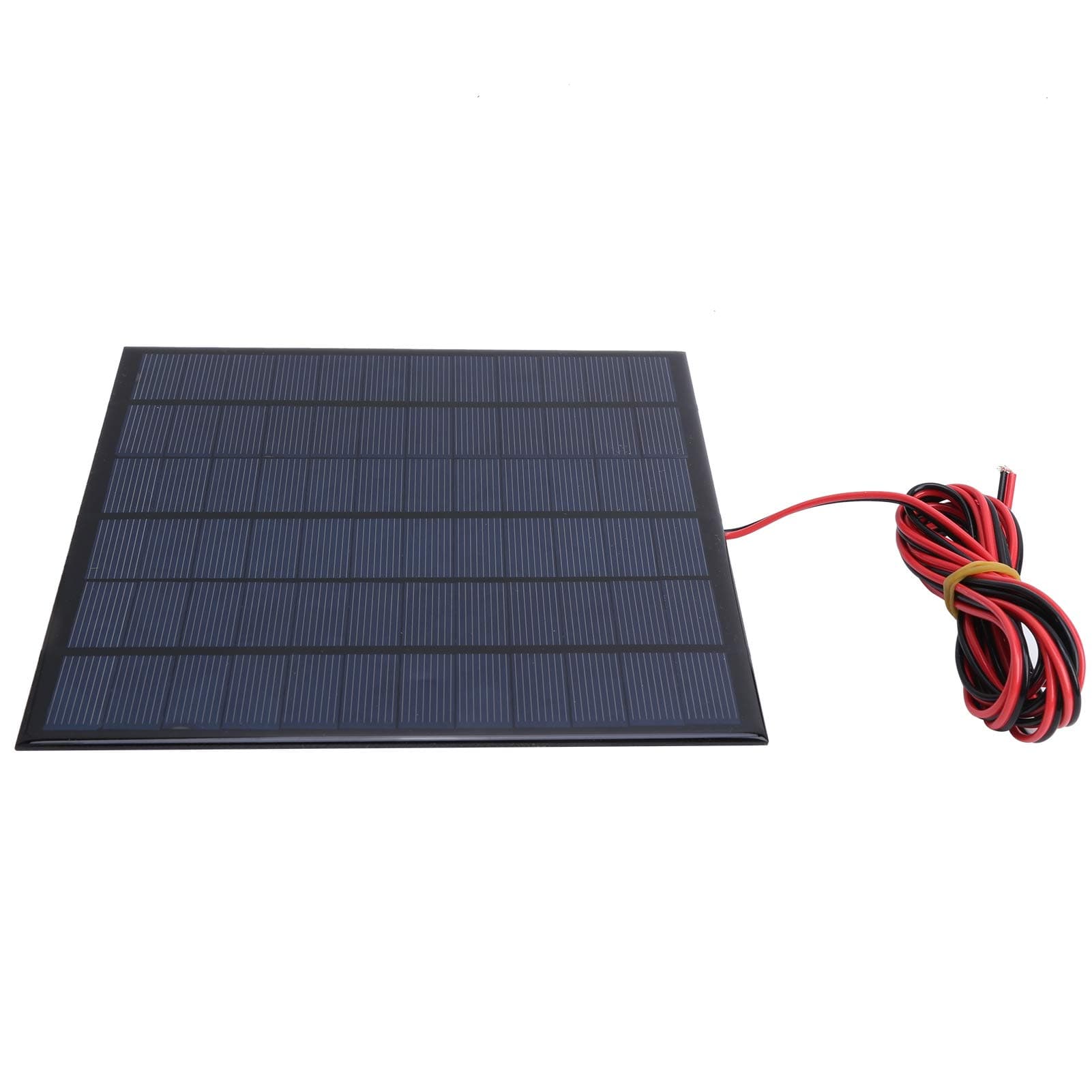 DC 18V 4.5W Solar Cell Panel Module Solar Power Epoxy Module Board Polysilicon Solar Charging Tool with 2meter Red Black Wire for Lawn Lights/Wall Lights/Radios/Solar Micro Water Pumps