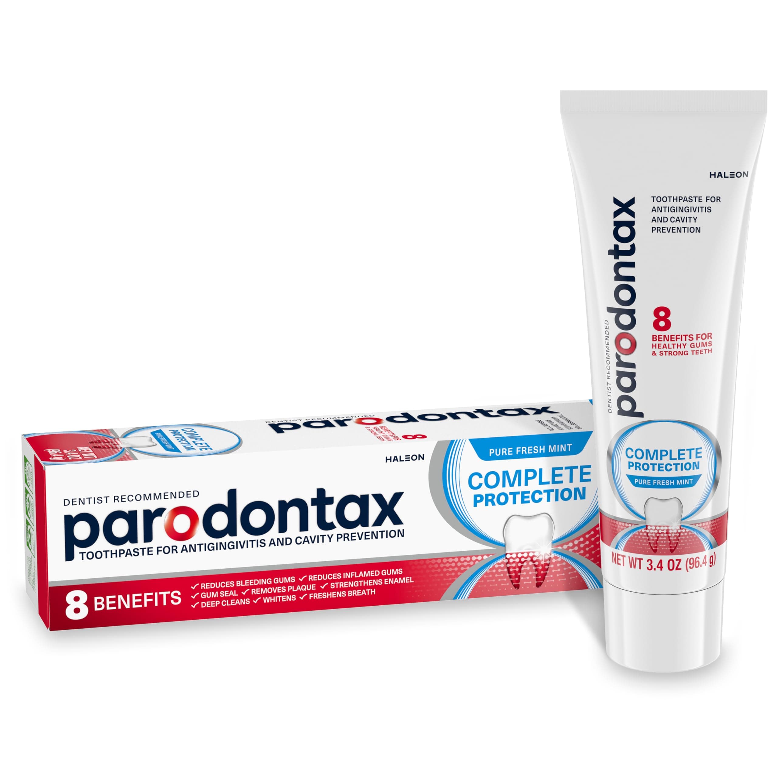 Complete Protection Toothpaste for Bleeding Gums, Pure Fresh Mint, 3.4 Ounce