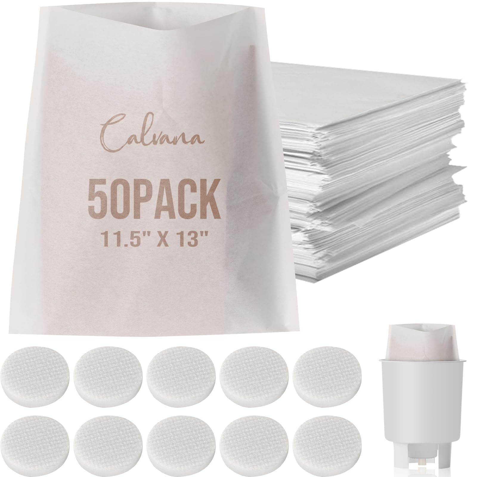 Complete Cold Brew Coffee Filter Replacement Set – Includes 10 Reusable Felt Filters and 50 Paper Filter Bags – Compatible Cold Brew Maker Systems