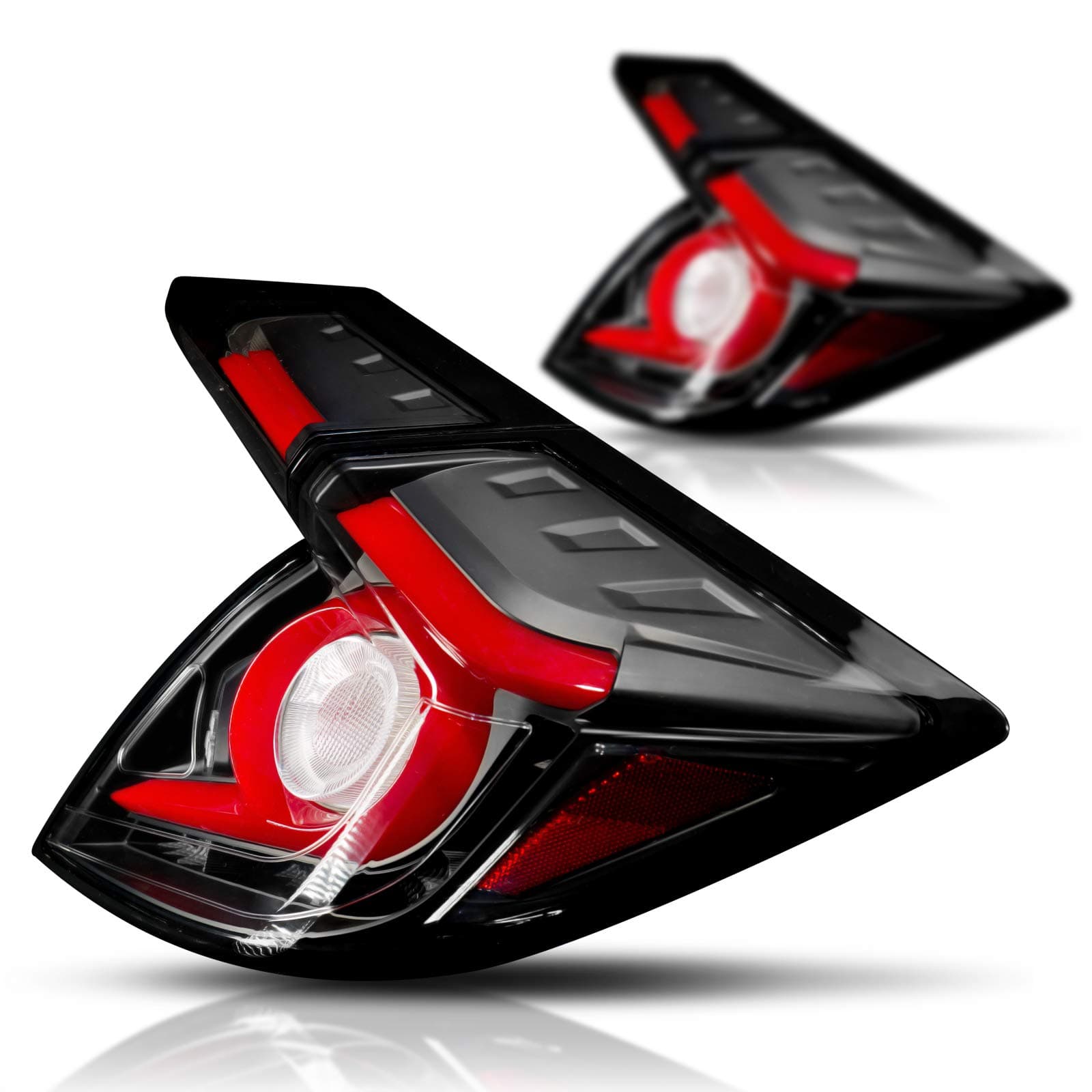 OPT7 Sequential LED Tail Light Lamp for 16-19 Honda Civic Hatchback with OLED Rex-Tailight-Civic-1619-clear