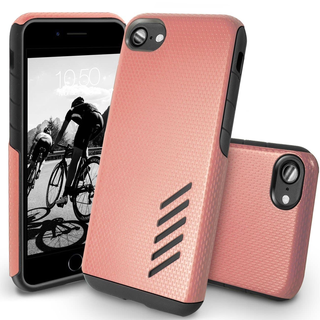 iPhone 8 Case, Orzly Grip-Pro Case for iPhone 7 / iPhone 8 - Durable & Light-Weight Twin Layer Protective iPhone 8 Case - Rose Gold