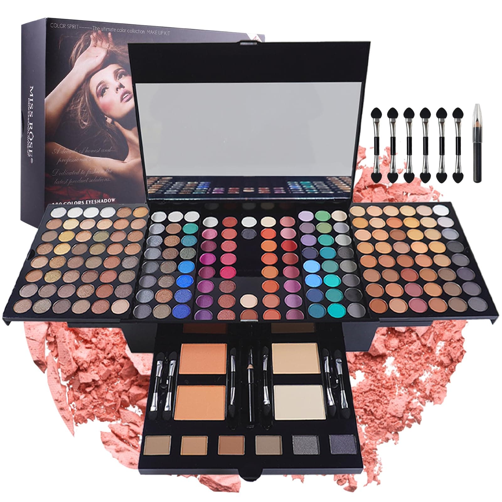 Multi-purpose Makeup Kit Pro Makeup Gift Set Makeup Essential Starter Kit All-in-One Makeup Kit Lip Gloss Blush Brush Eyeshadow Palette Highly Pigmented Cosmetic Palette #5