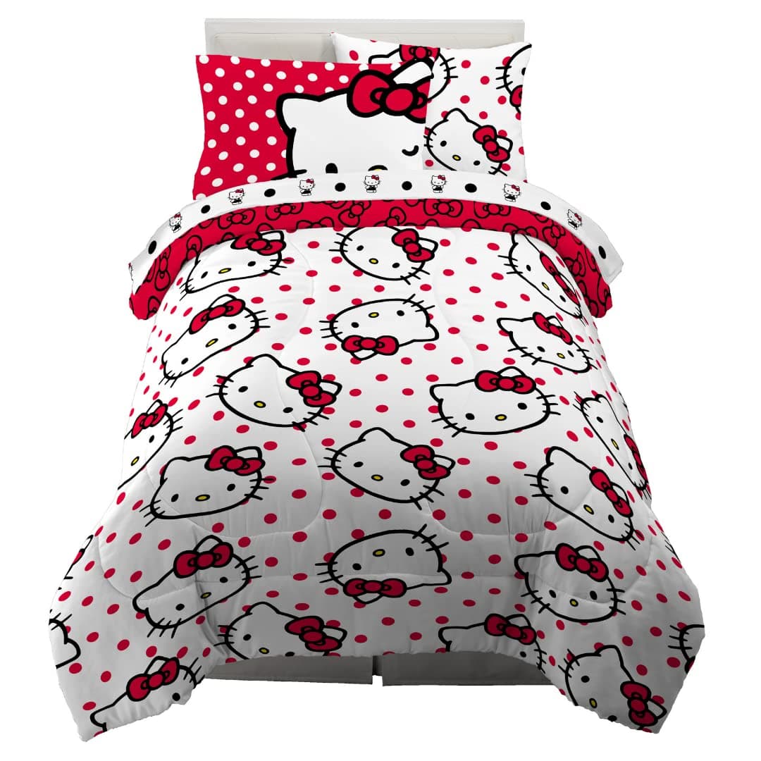 Hello Kitty 5 Piece Twin Size Bed Set