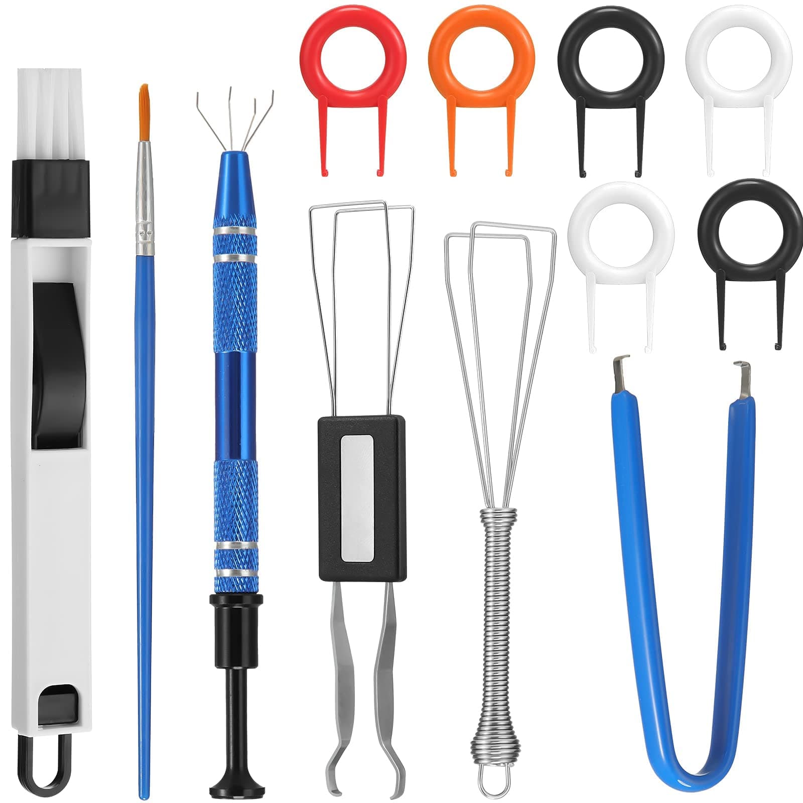 KASTWAVE Keyboard Lube Switch Puller Kits Key Cap Remover Tools, Which can Efficient Cleaning and Opener for Mechanical Keyboard Removing 12 pieces