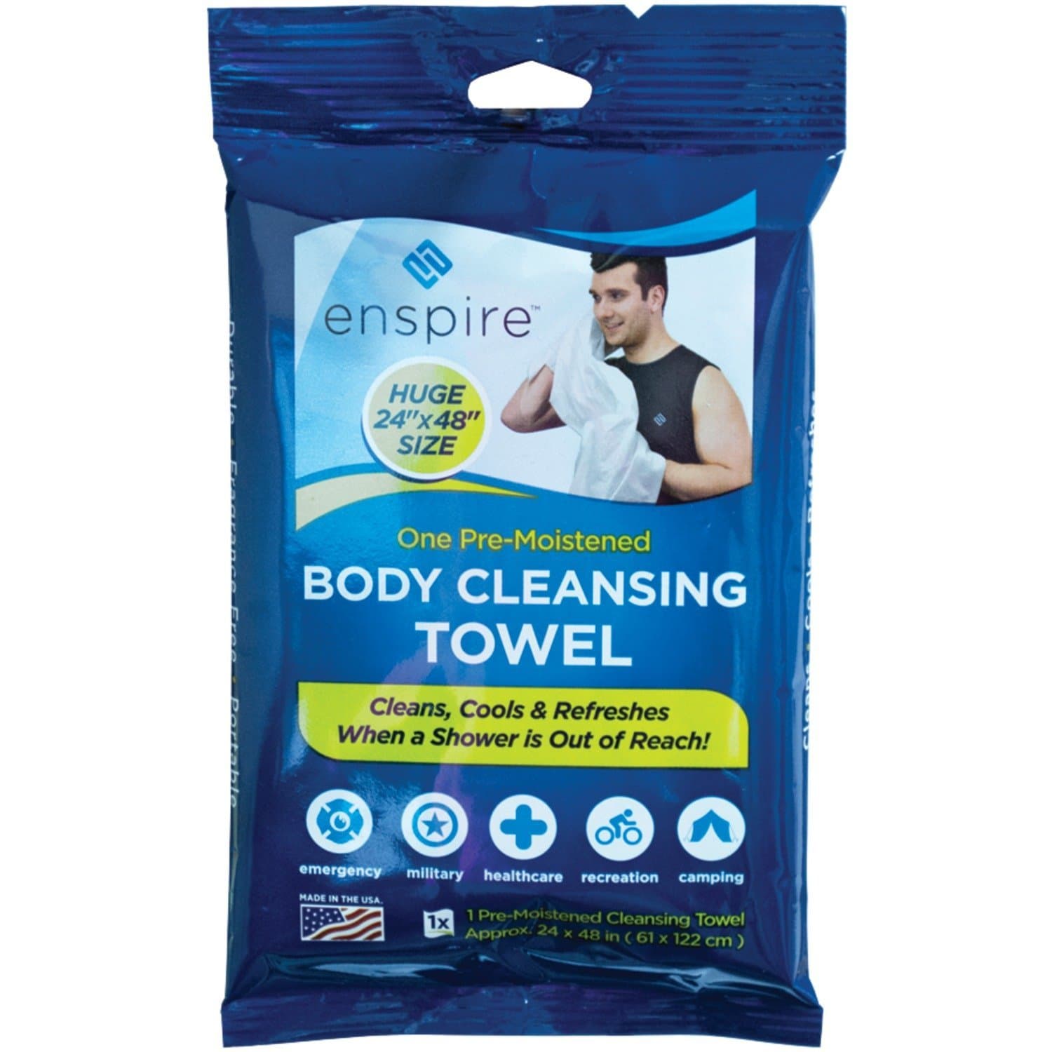6 Extra Large Body Cleansing Towels