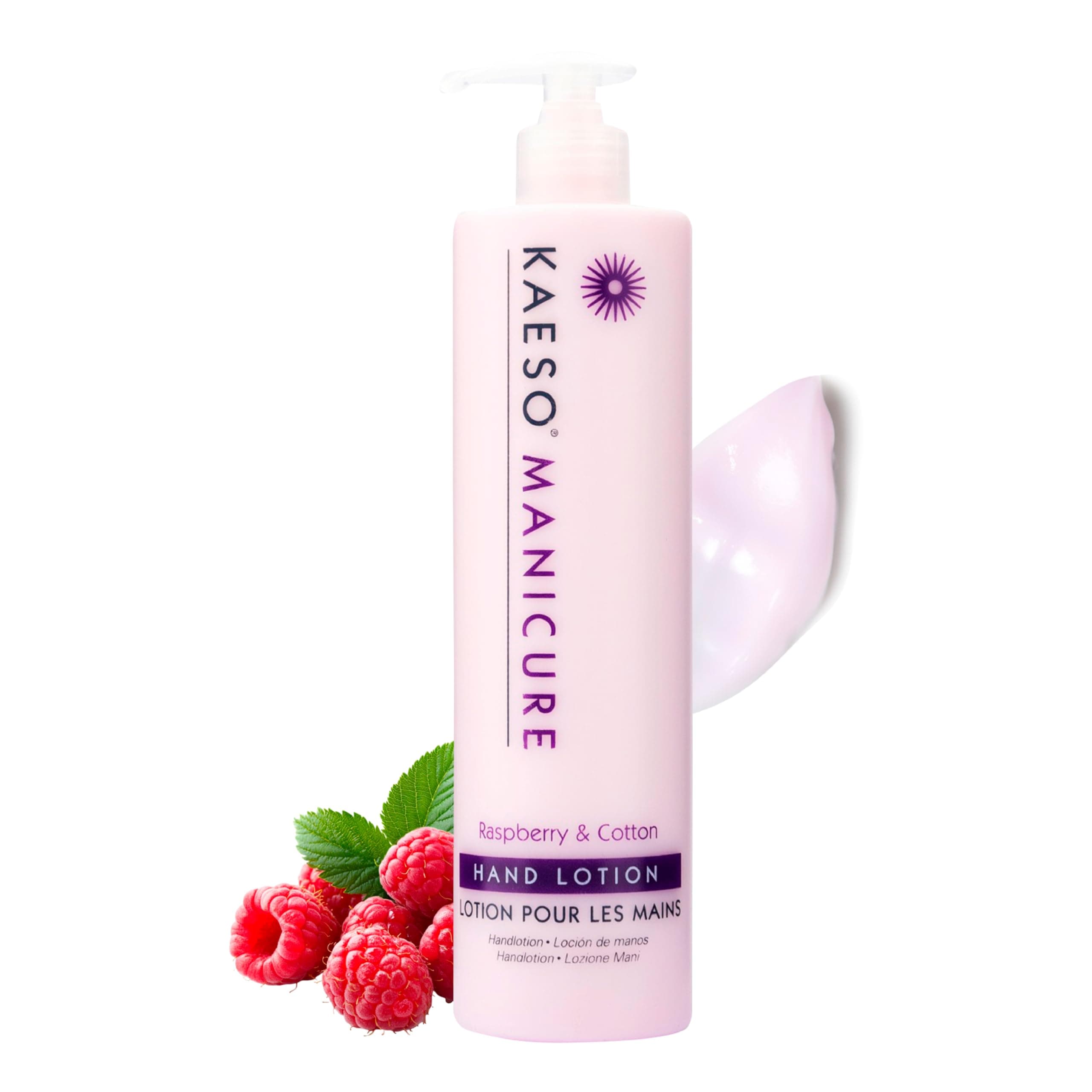 Raspberry & Cotton Hand Lotion 495ml – Hydrating & Nourishing Hand Cream – Softening & Moisturising Hand Care – Professional Salon Size
