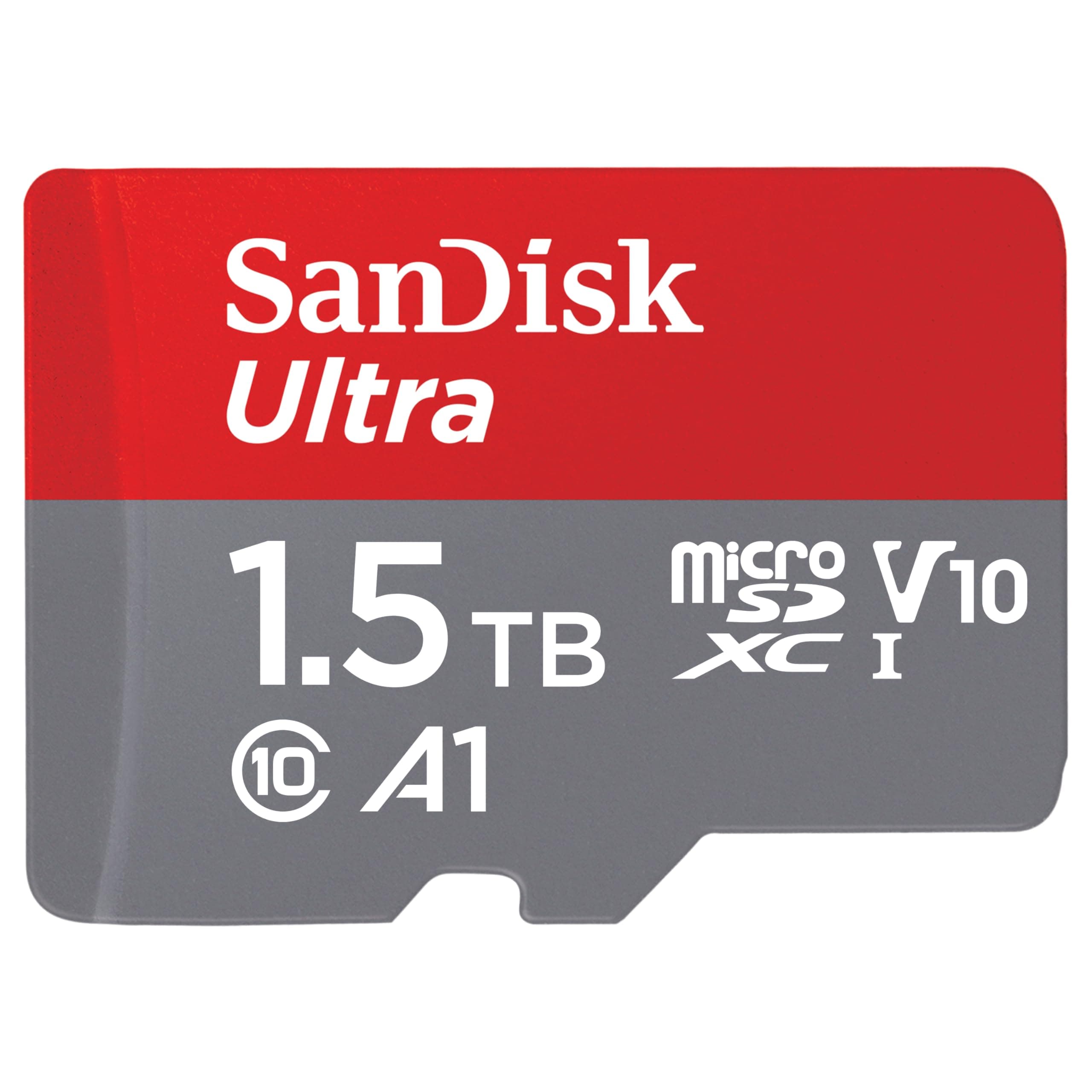 SanDisk Ultra micro SD card + SD adapter 1.5TB (For Android Smartphones and Tablets, Memory card up to 150 MB/s, with A1 App Performance, UHS-I, Class 10, U1)