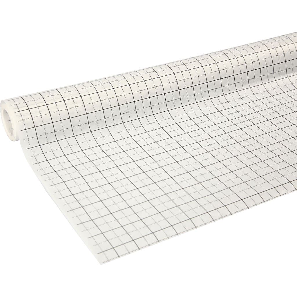Creativ Dressmakers Squared Pattern Paper Roll – 80cm x 15m Tracing Paper with 1x1cm & 2x2cm Grids, Lightweight 45gsm for Sewing, Tailoring, Pattern Making & Drafting