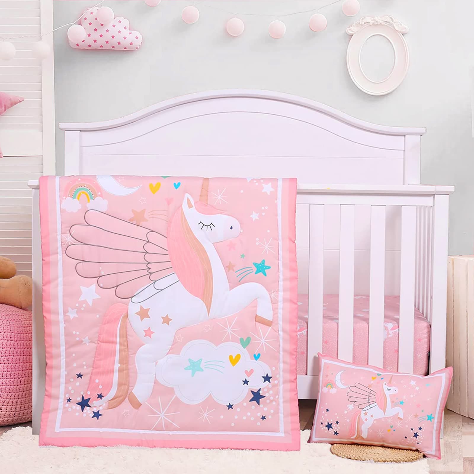 Unicorn Crib Bedding Set