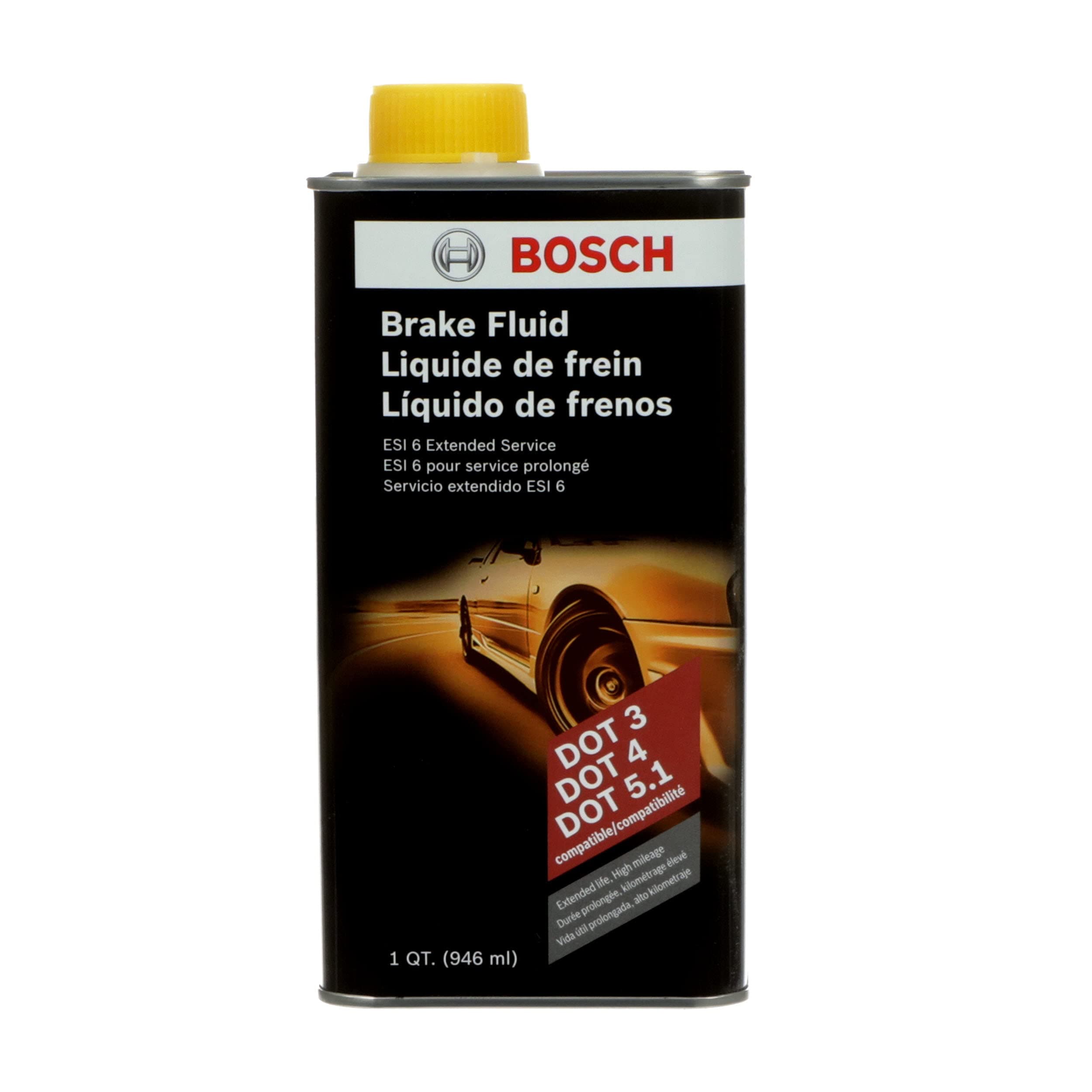 BOSCH ESI6-32N Low Viscosity, Extended Life Brake Fluid - Compatible with All Vehicles Designed to Use DOT 3, DOT 4, and DOT 5.1 Brake Fluids; 1 Quart