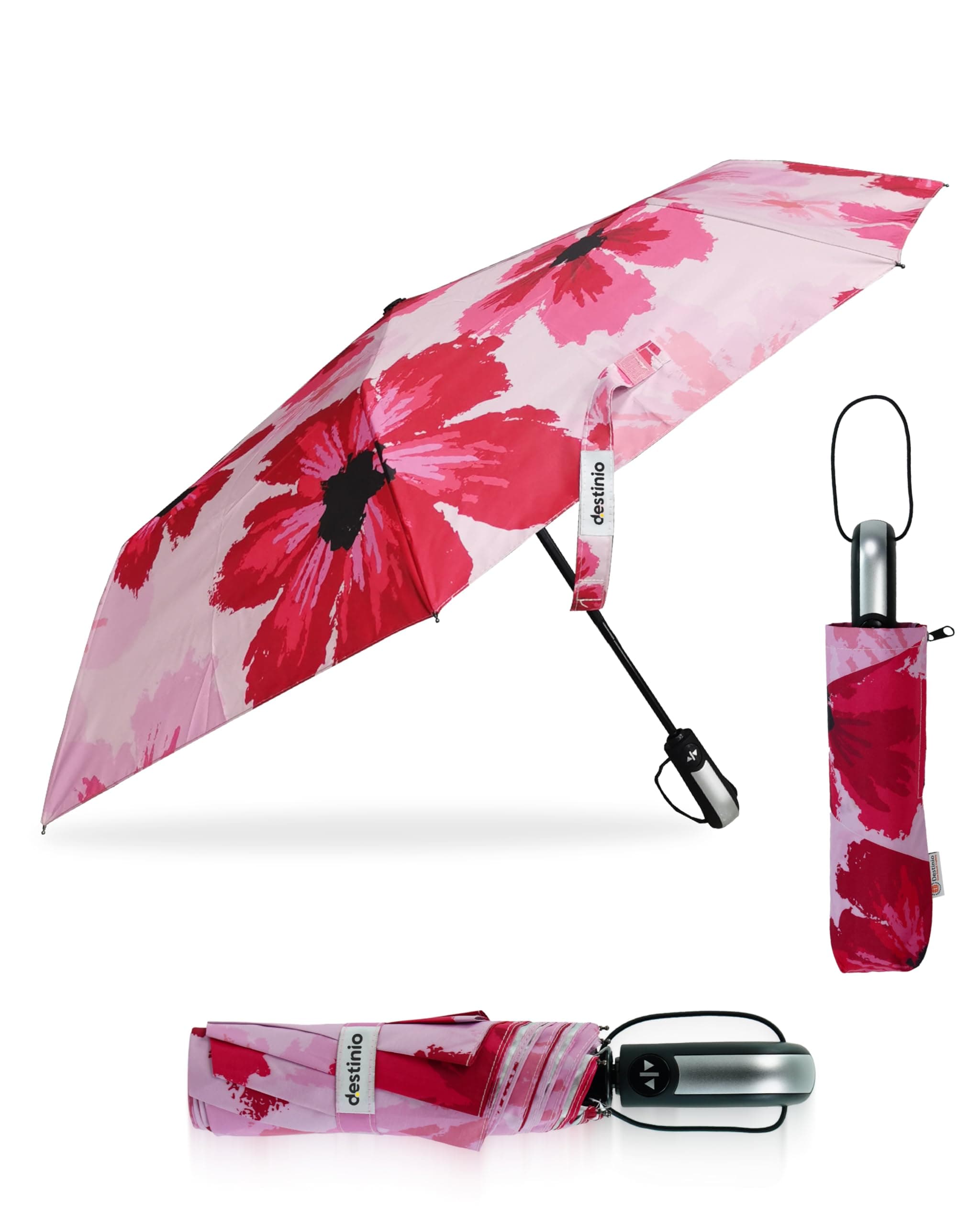 - Umbrella for Women -3 Fold, UV Coated, Auto Open Close- Printed Design Umberallas for Ladies, Girls and Men