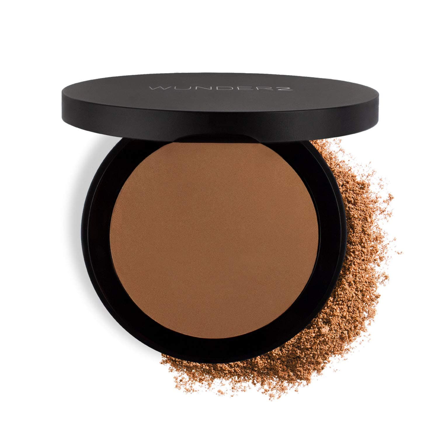 WUNDER2 GO BEYOND FOUNDATION Makeup [Medium Deep] Pressed Powder, Natural Cream Finish