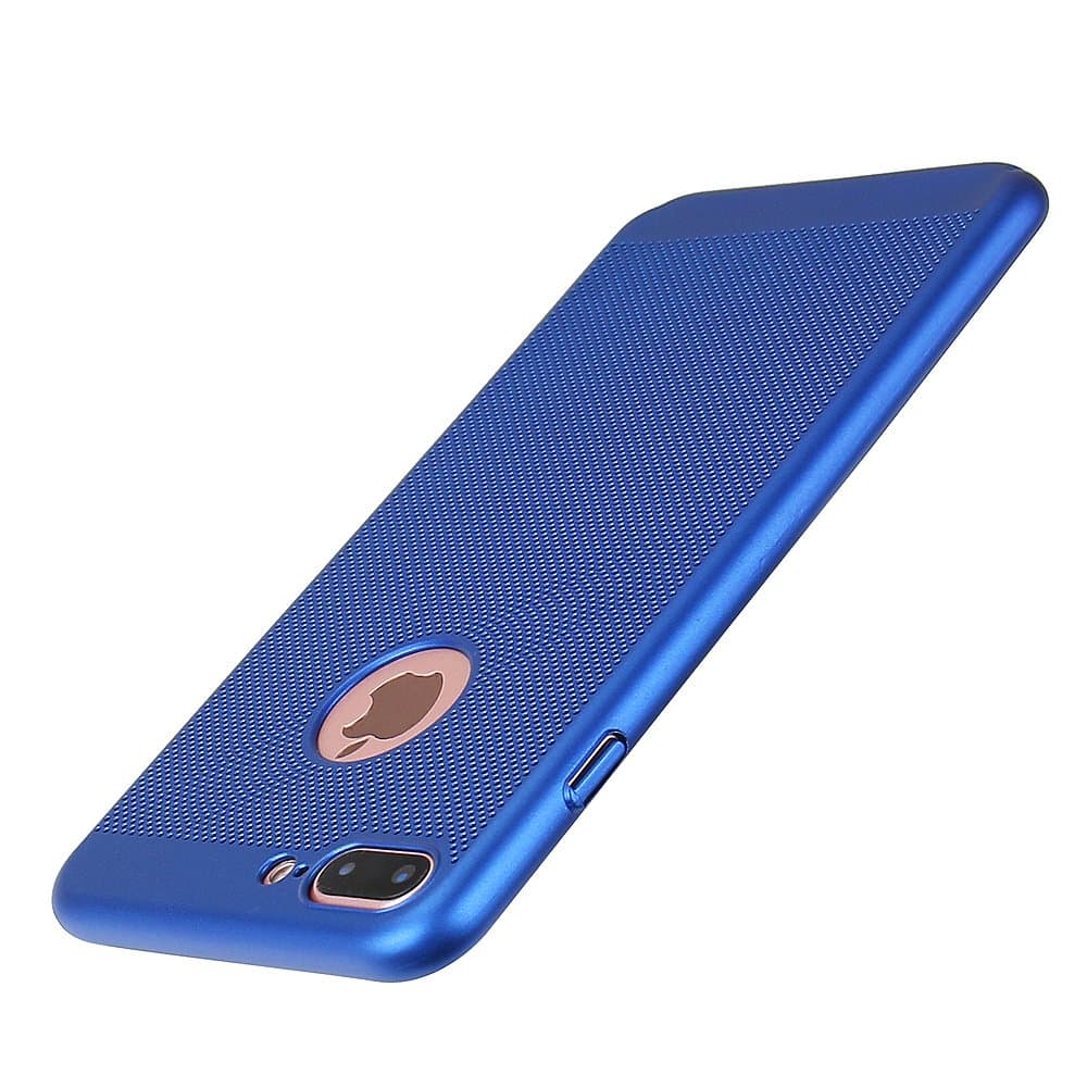 Ausche iPhone 8 Plus Case iPhone 7 Plus Case Protective Cover Heat Dissipation Hollow Design Ultra-Thin Ultra-Light Anti-Fingerprint(5.5inch Royal Blue)