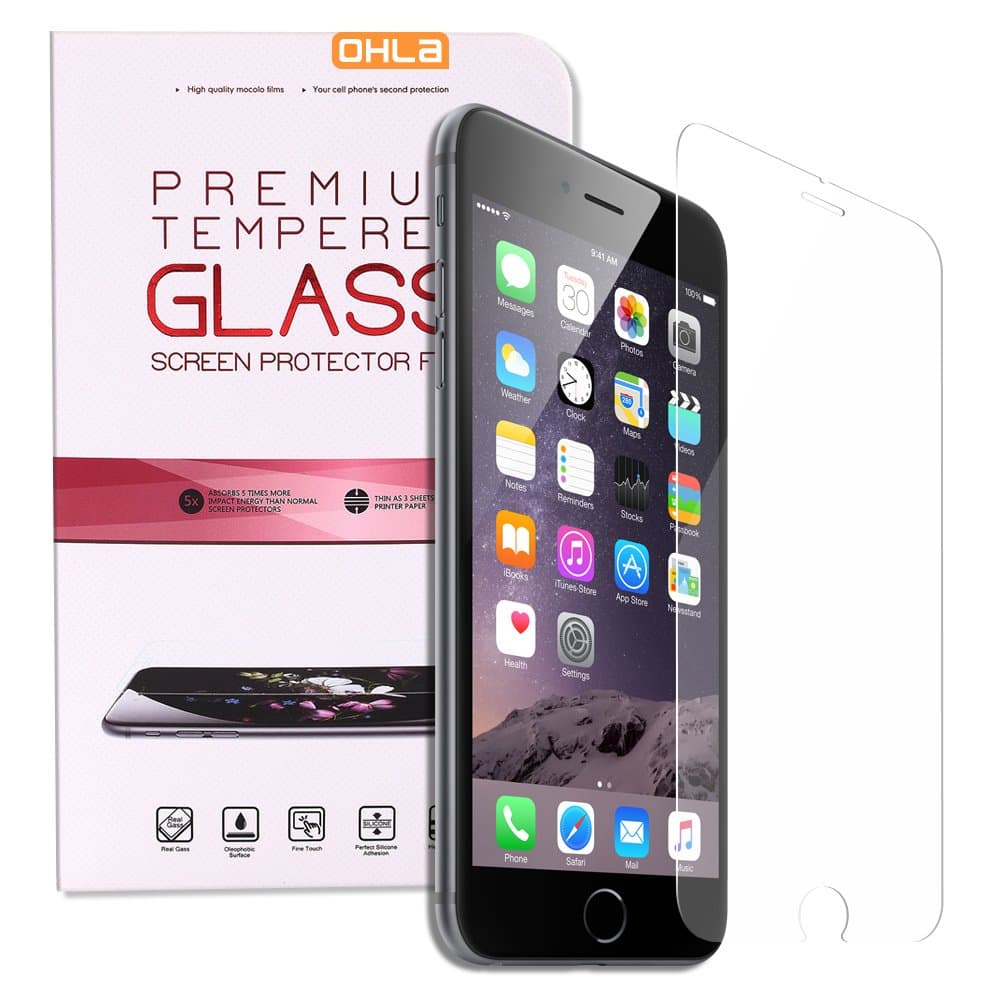 iPhone 6 Screen Protector [6s 3D Touch Compatible], 0.15mm Thinnest, OHLA® Tempered Glass Screen Protector for iPhone 6 6s - 9H Hardness, Top Quality, High Sensitivity and High Responsiveness, HD Transparency, Protects From Drop & Scratches - Feels Like iPhone's LCD Screen - No Smudge, No Fingerprint [1 Year Warranty ]