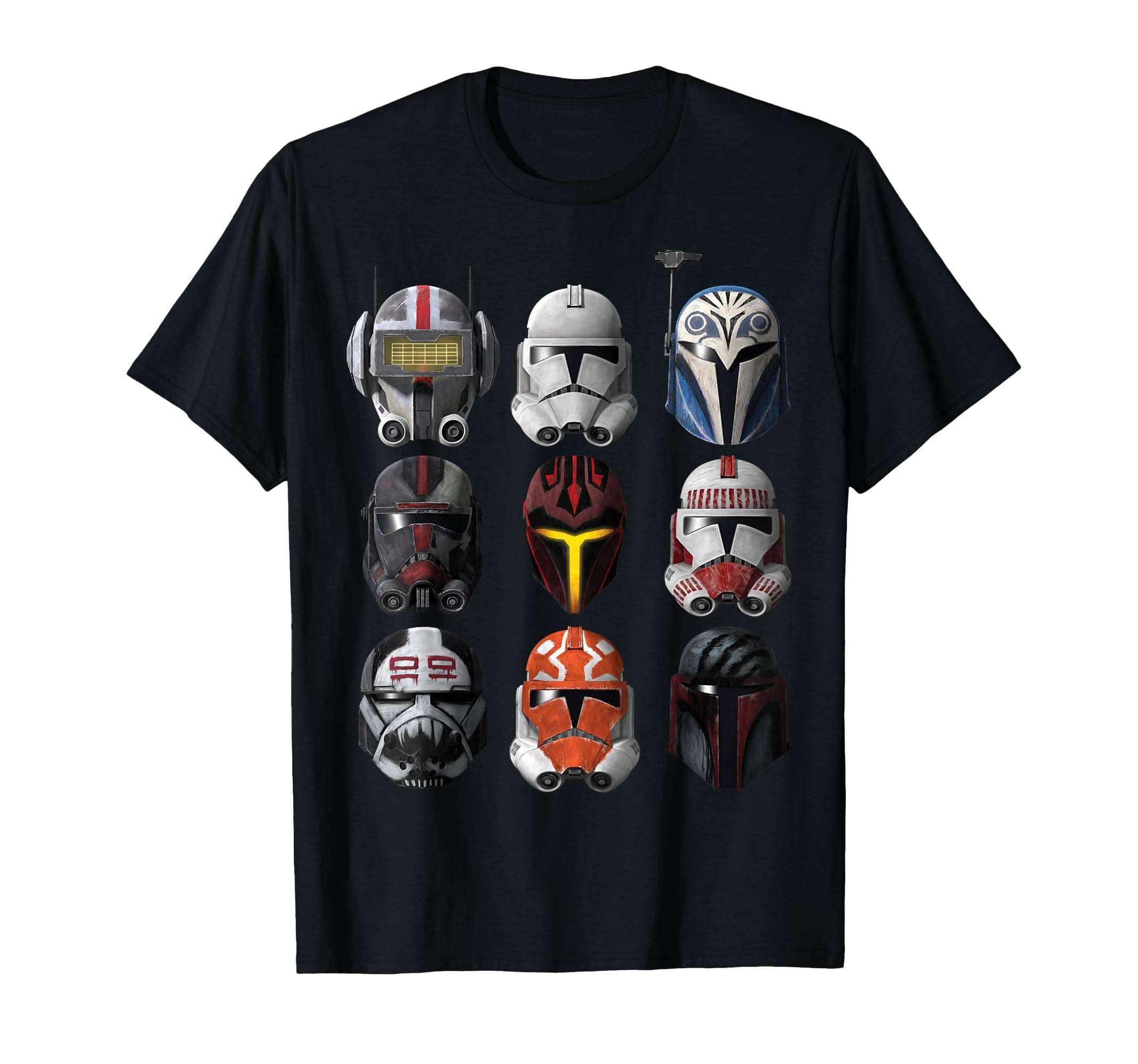 The Clone Wars Clone Helmets T-Shirt