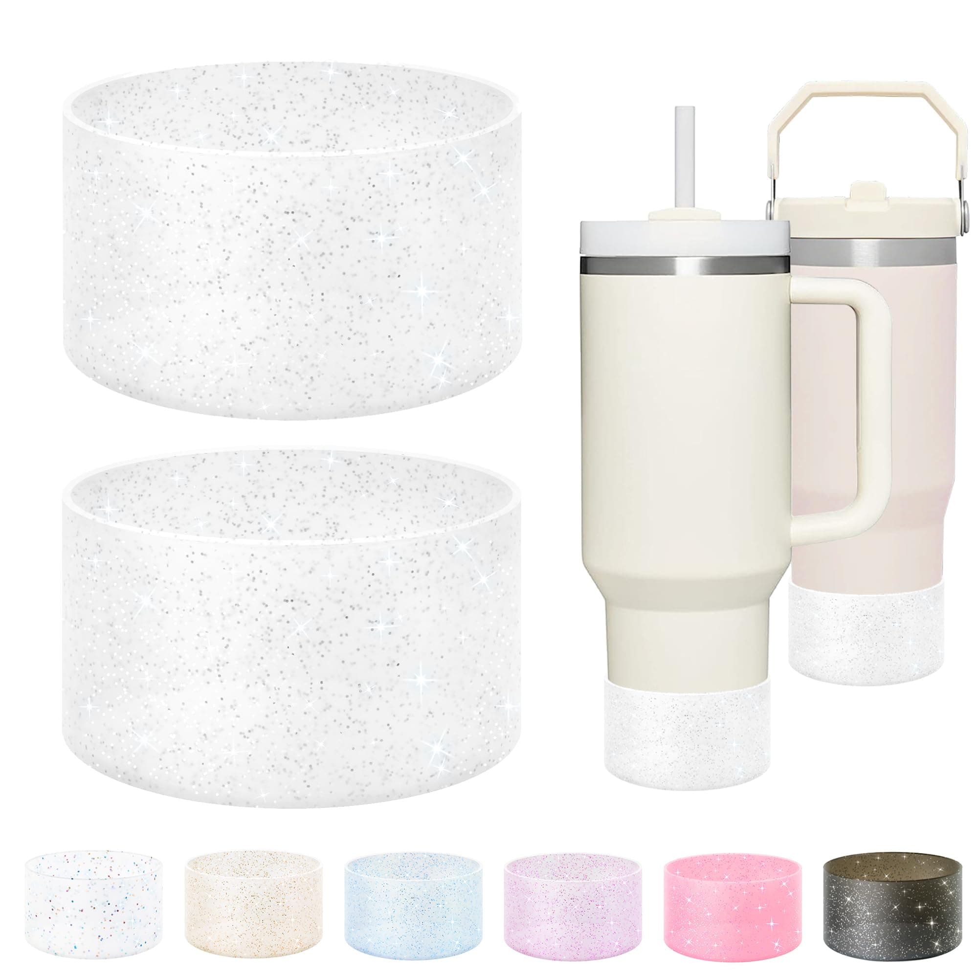 2 Pack Glitter Silicone Boot