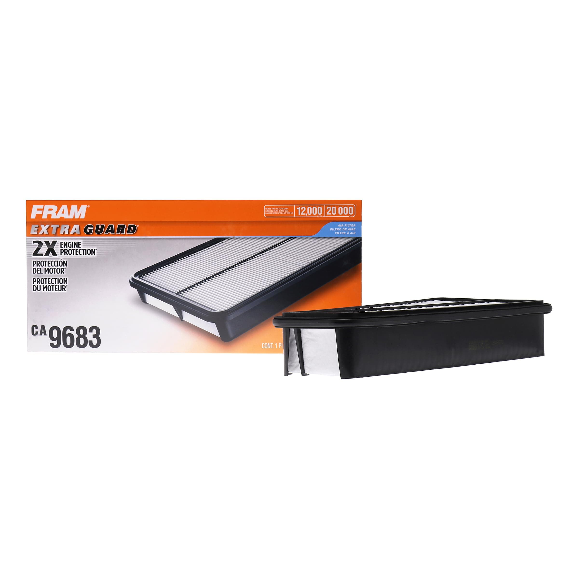 FRAM Extra Guard Engine Air Filter Replacement, Easy Install w/Advanced Engine Protection and Optimal Performance, CA9683 for Select Toyota Vehicles