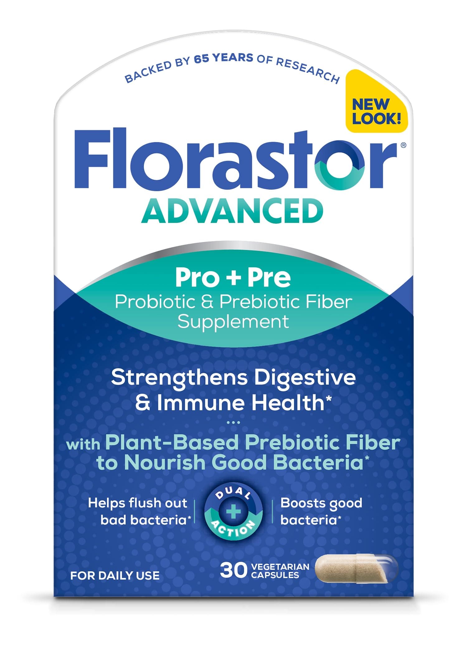 FlorastorAdvanced Probiotic & Prebiotic Fiber Supplement