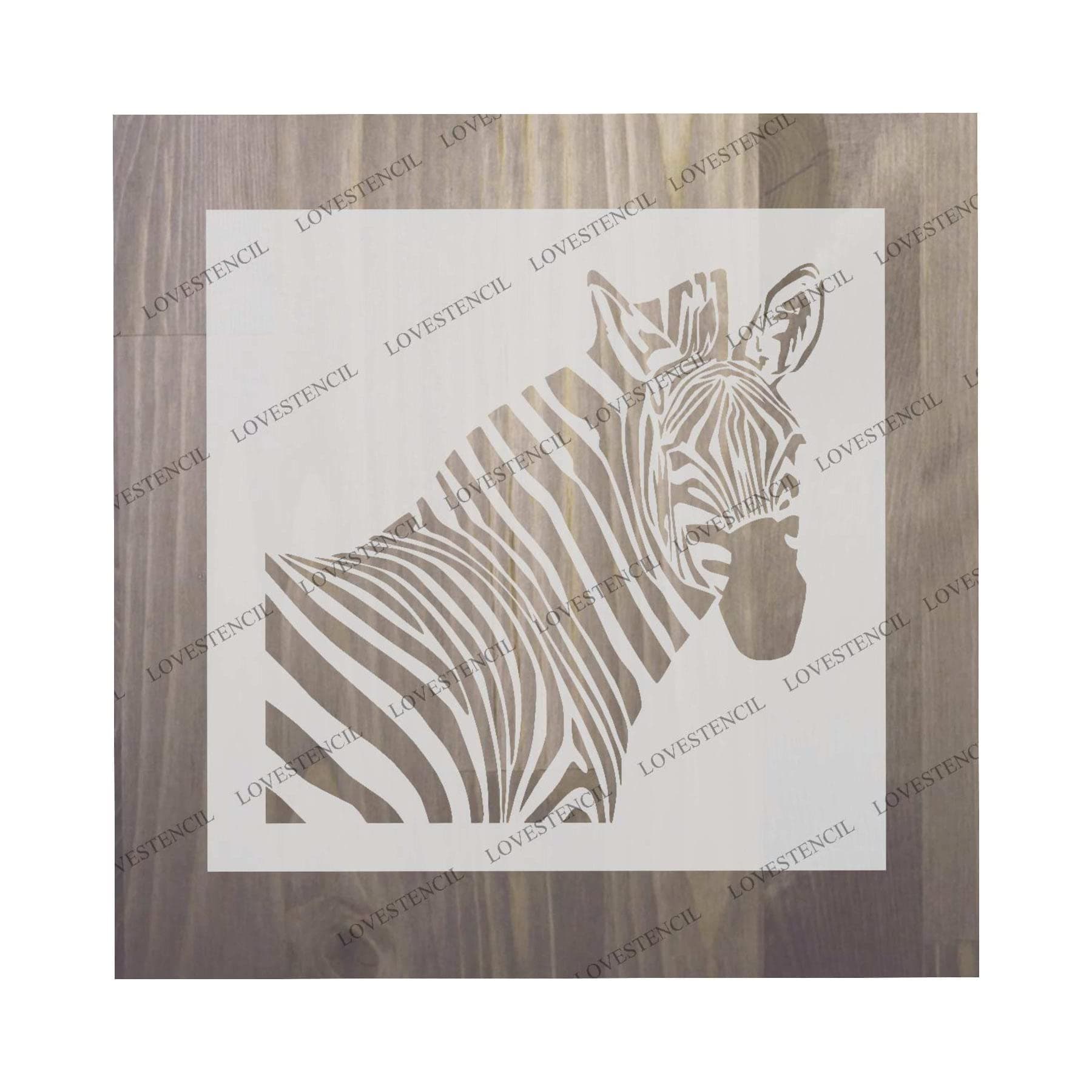 Zebra stencil 1. Choose size and thickness. SMALL