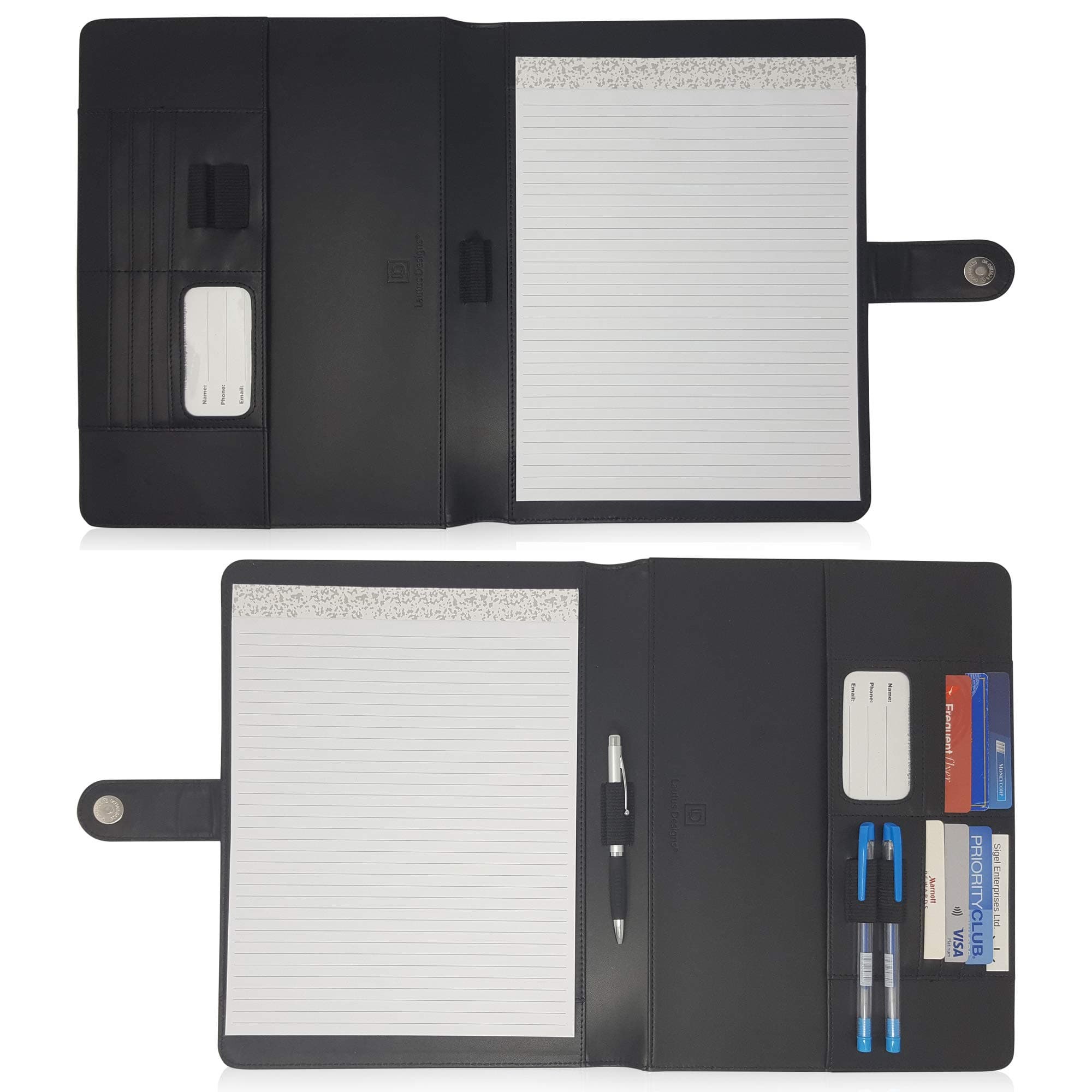 Slim Notepad Holder w/Clasp