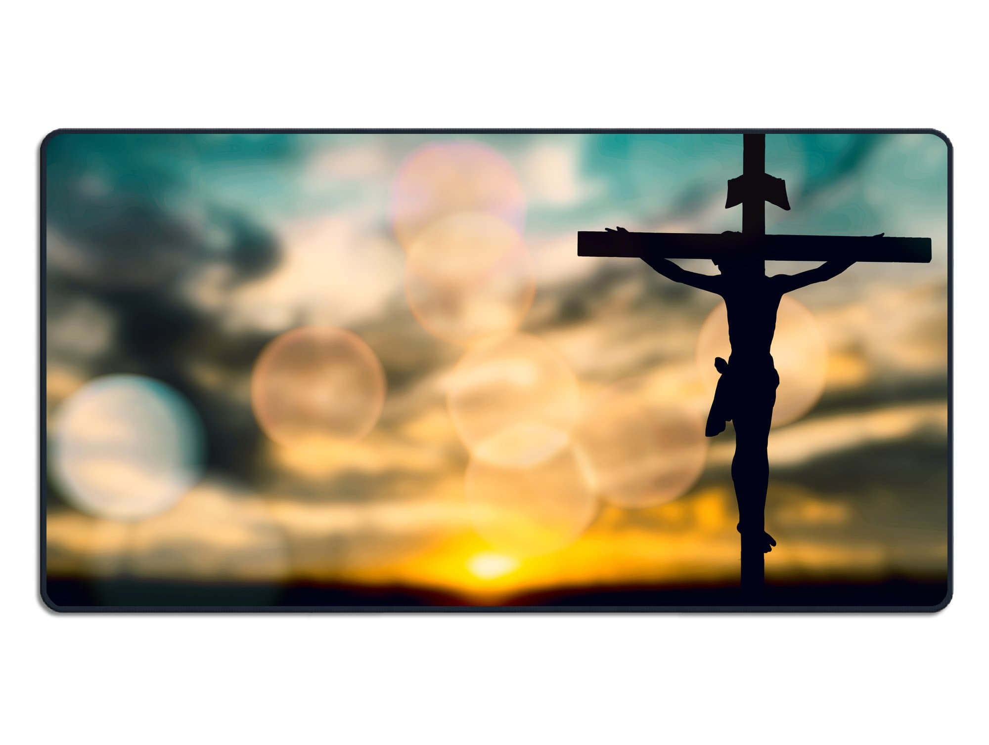 XXL Large Mouse Pad Computer Gaming Mouse Pad Oversize Mouse Pad/Mat 16" x 30" (The Cross In Dusk)