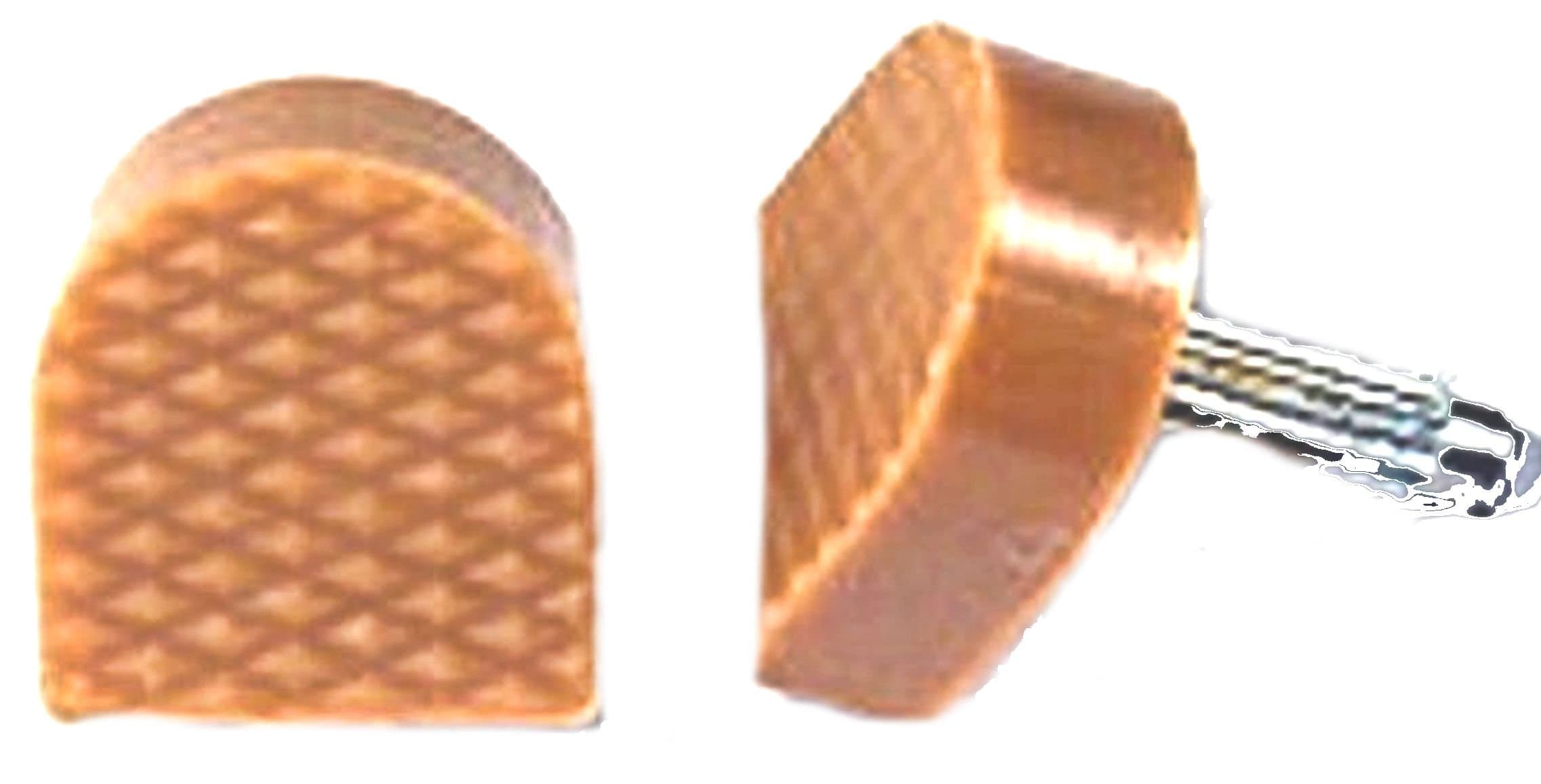 BEIGE/Nude U-Shape High Heel Tips (Pair) - 12mm (1/2")