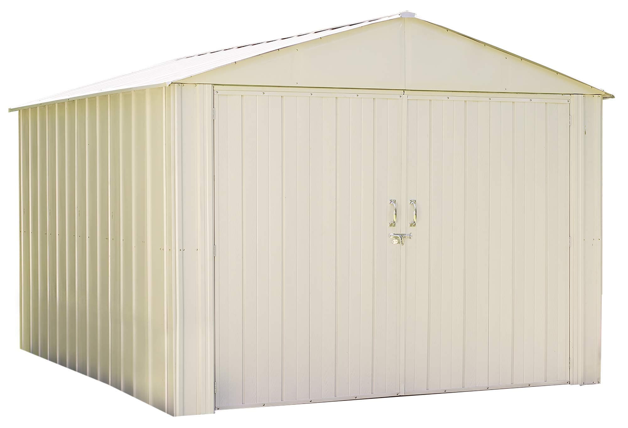 Commander 10 x 10 ft. Steel Storage Building Eggshell