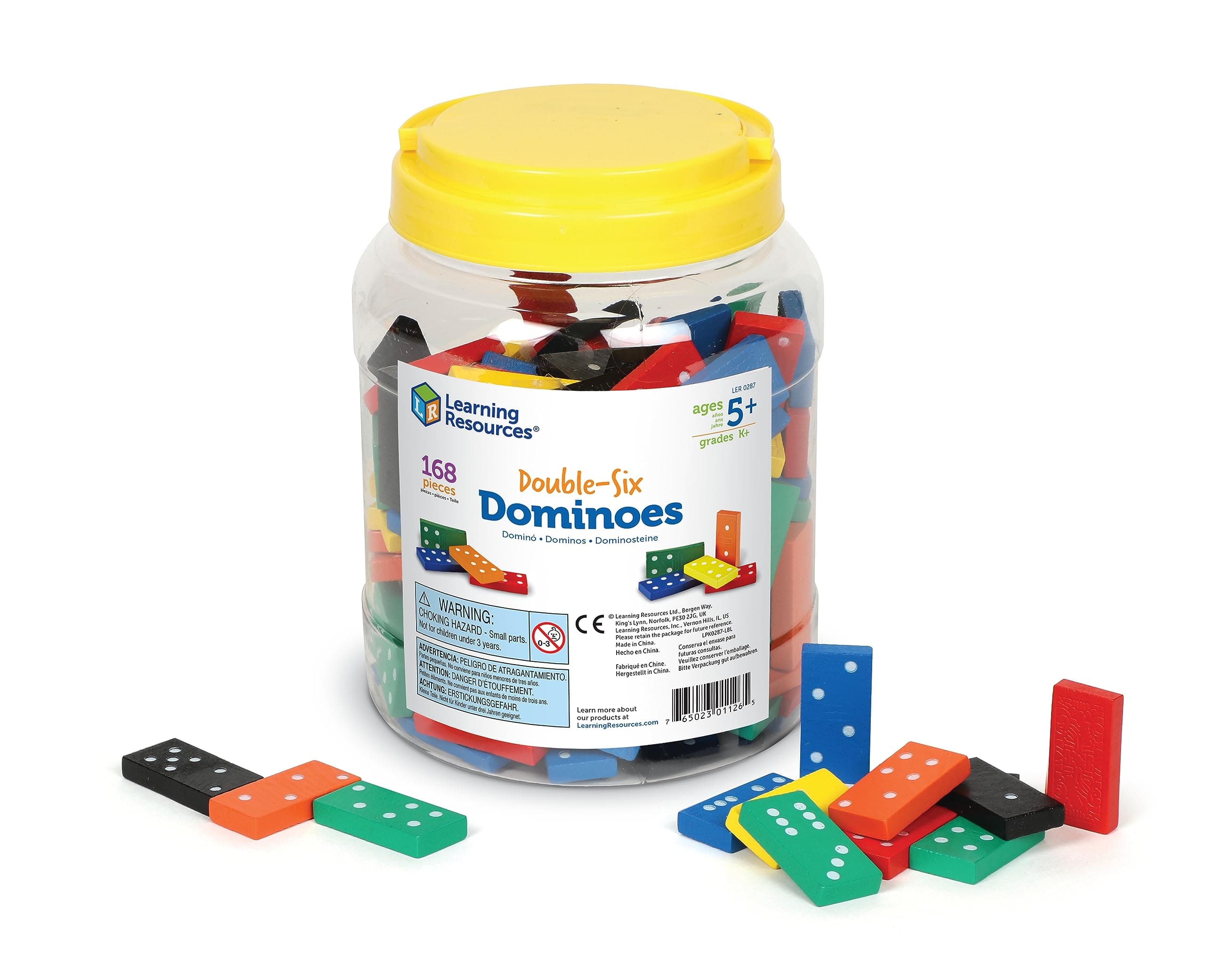 Double-Six Dominoes - Classroom Must Haves, Math Teaching Tools, Dominoes for Kids, Math Learning Games