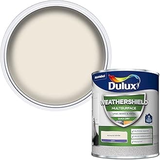 Dulux 5362506 Weathershield Multi Surface Paint - Almond White - 750ML