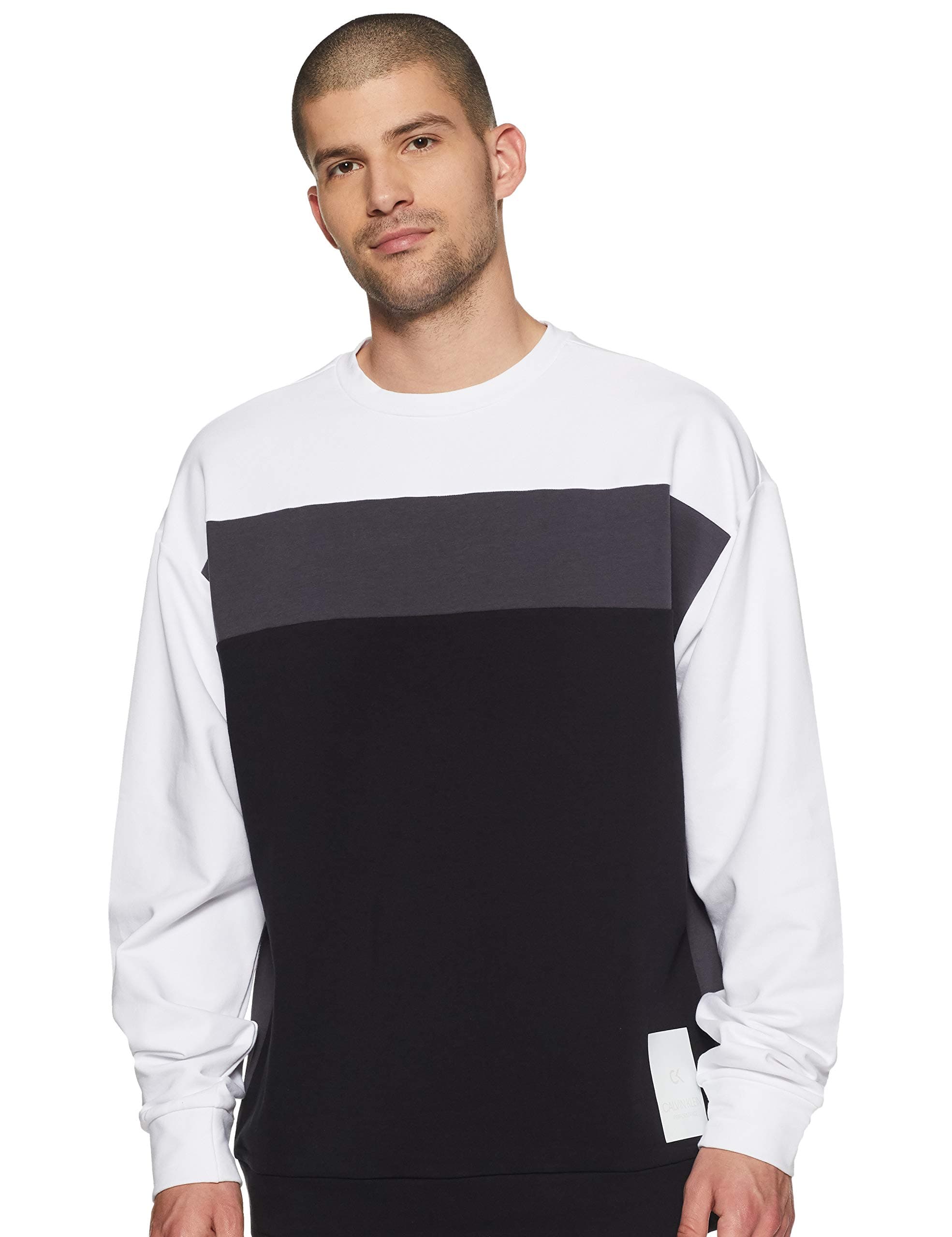 Calvin Klein Performance Extra Stretch Cotton Fleece Colorblock Pullover