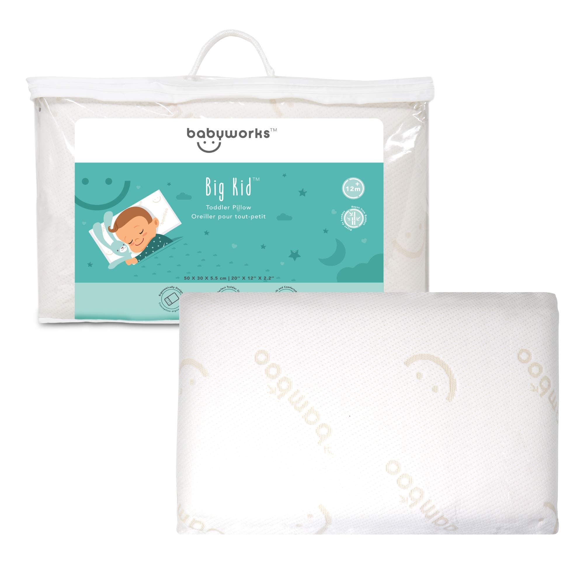 Toddler Pillow With Bamboo Case